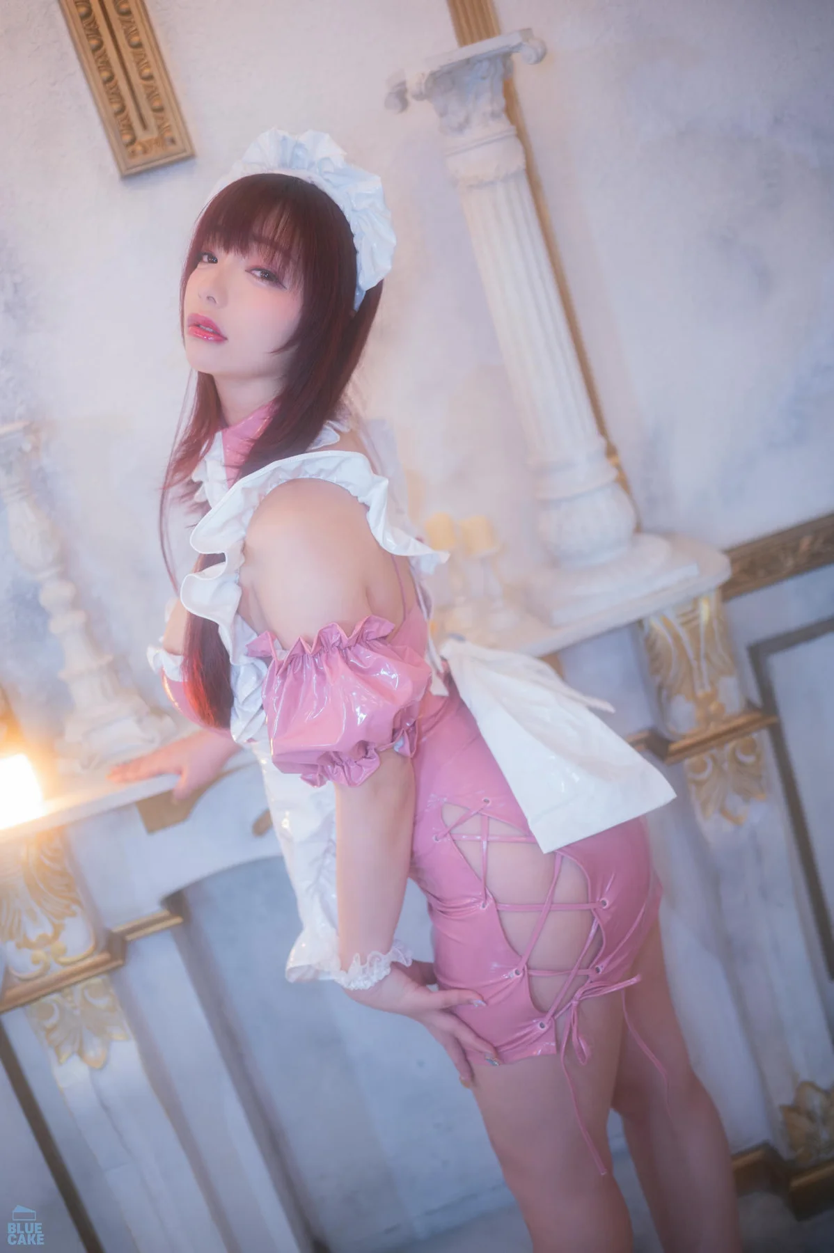 BLUECAKE No.112 GGUBBU粉色女仆爆乳制服 - 5