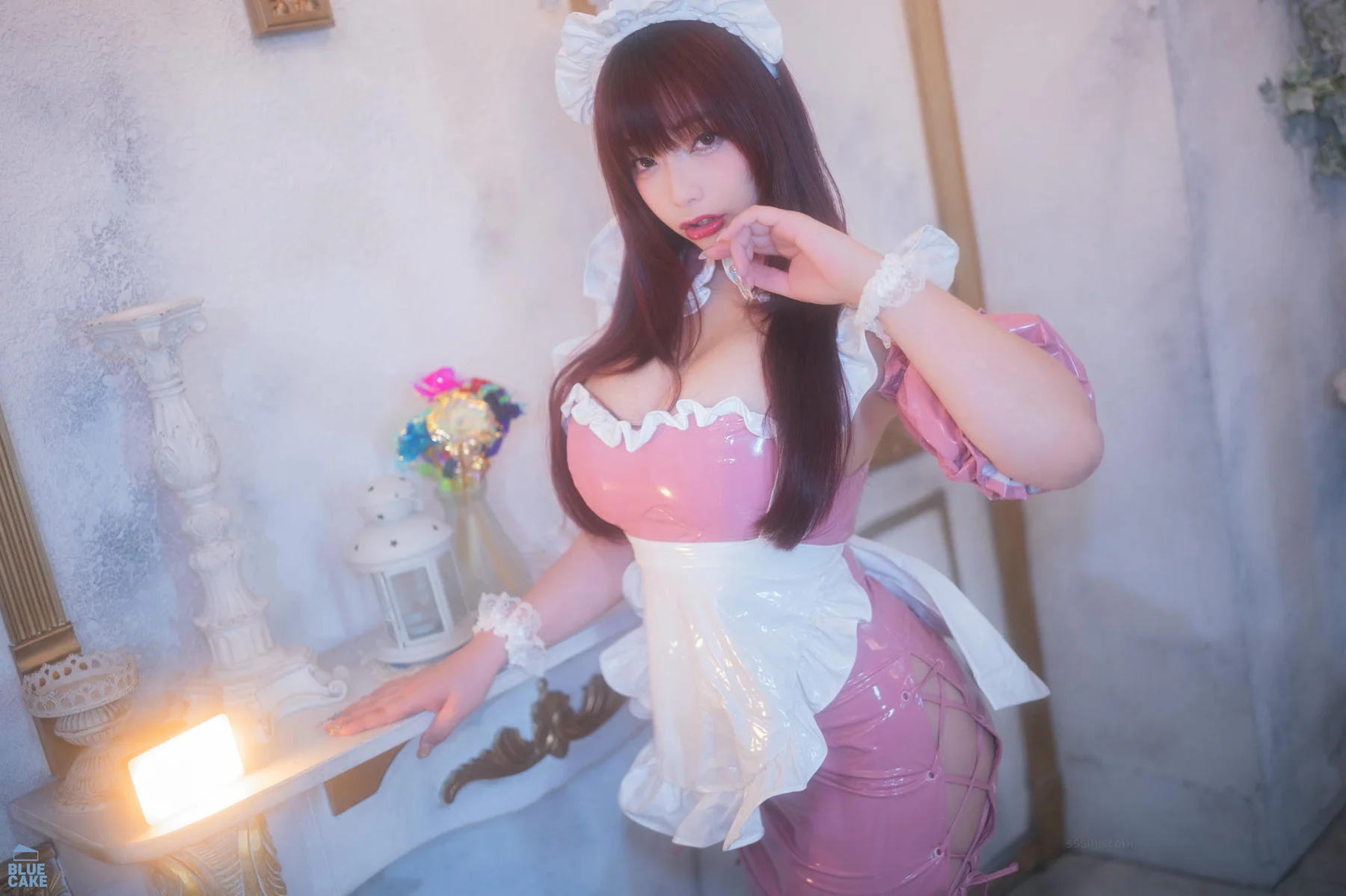 BLUECAKE No.112 GGUBBU粉色女仆爆乳制服 - 6