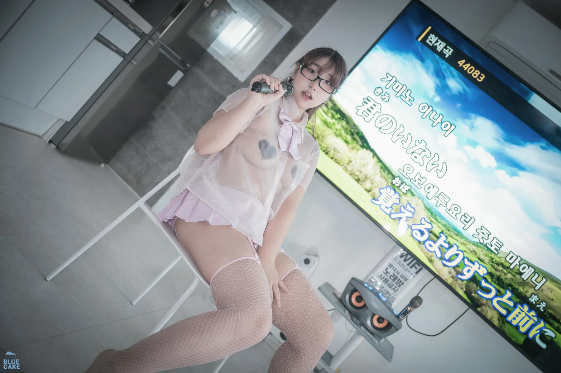 BLUECAKE No.116 GGuBBu Karaoke 乳贴jk制服 - 5