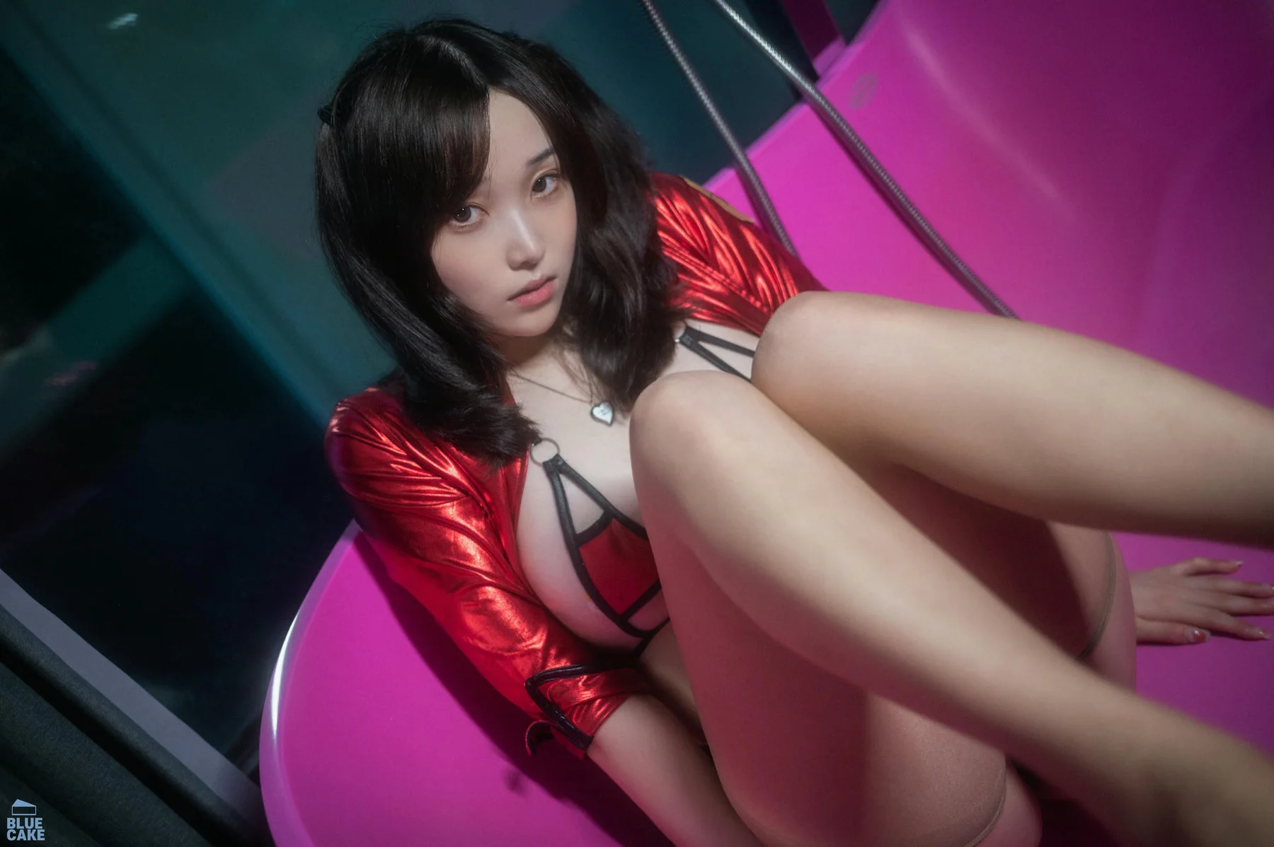 BLUECAKE No.117 Bambi翘臀皮裤性感写真 - 3