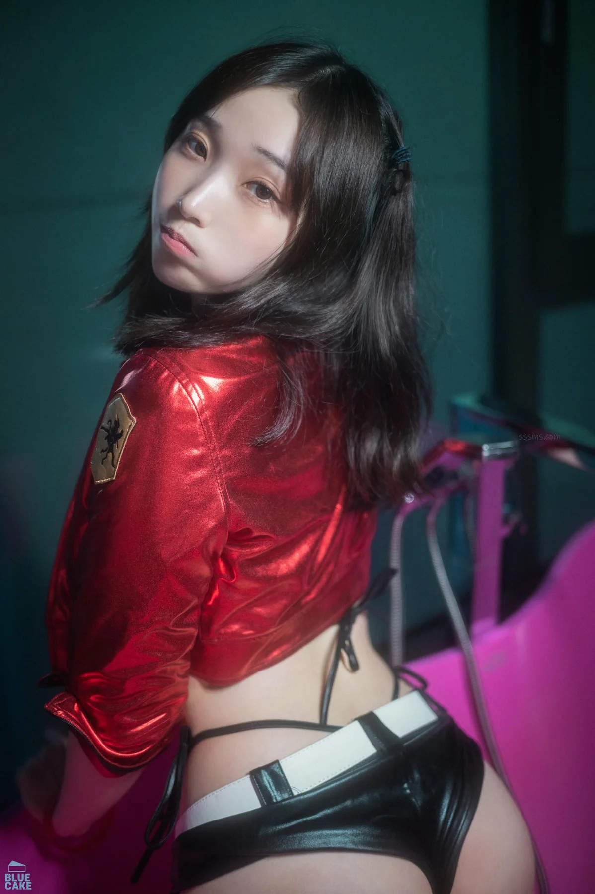 BLUECAKE No.117 Bambi翘臀皮裤性感写真 - 8