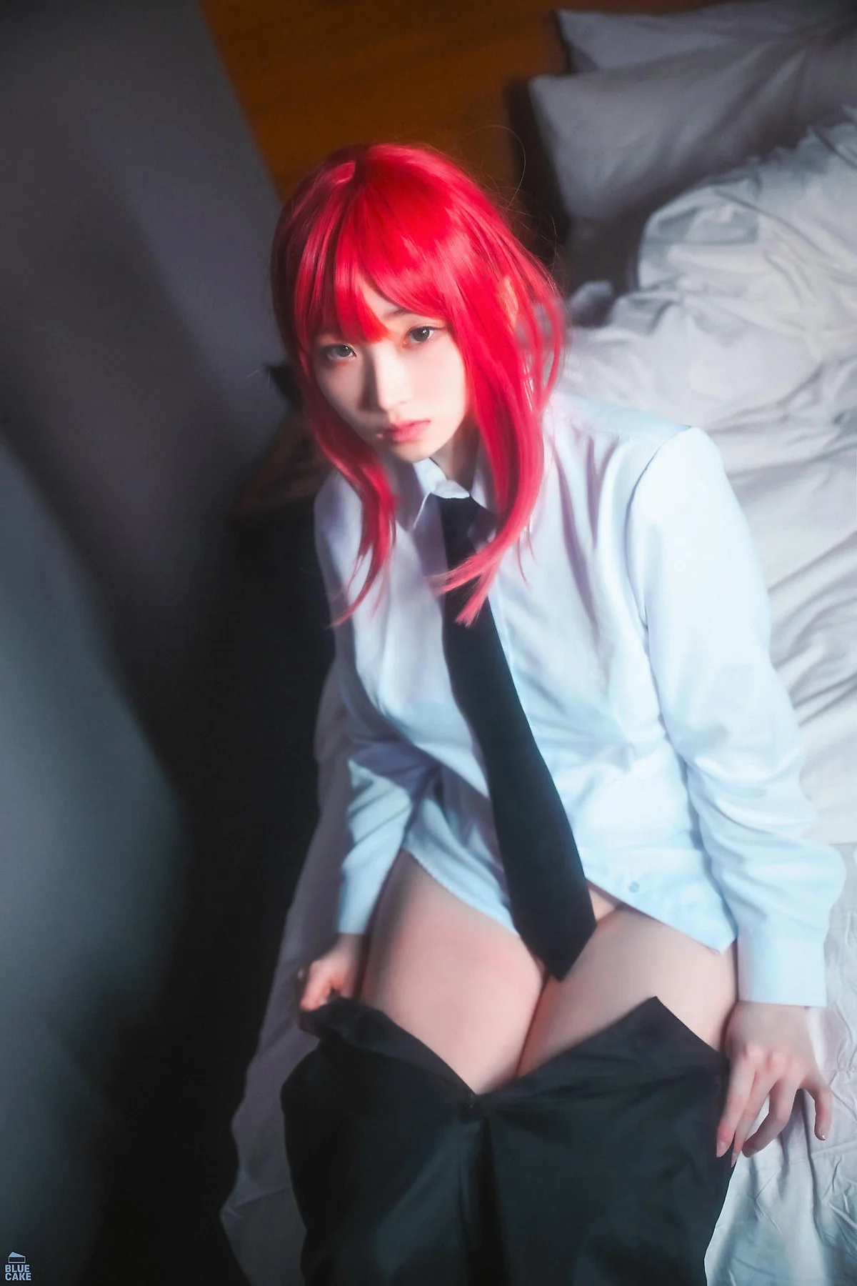 BLUECAKE No.167 Bambi皮裙红发少女 - 1