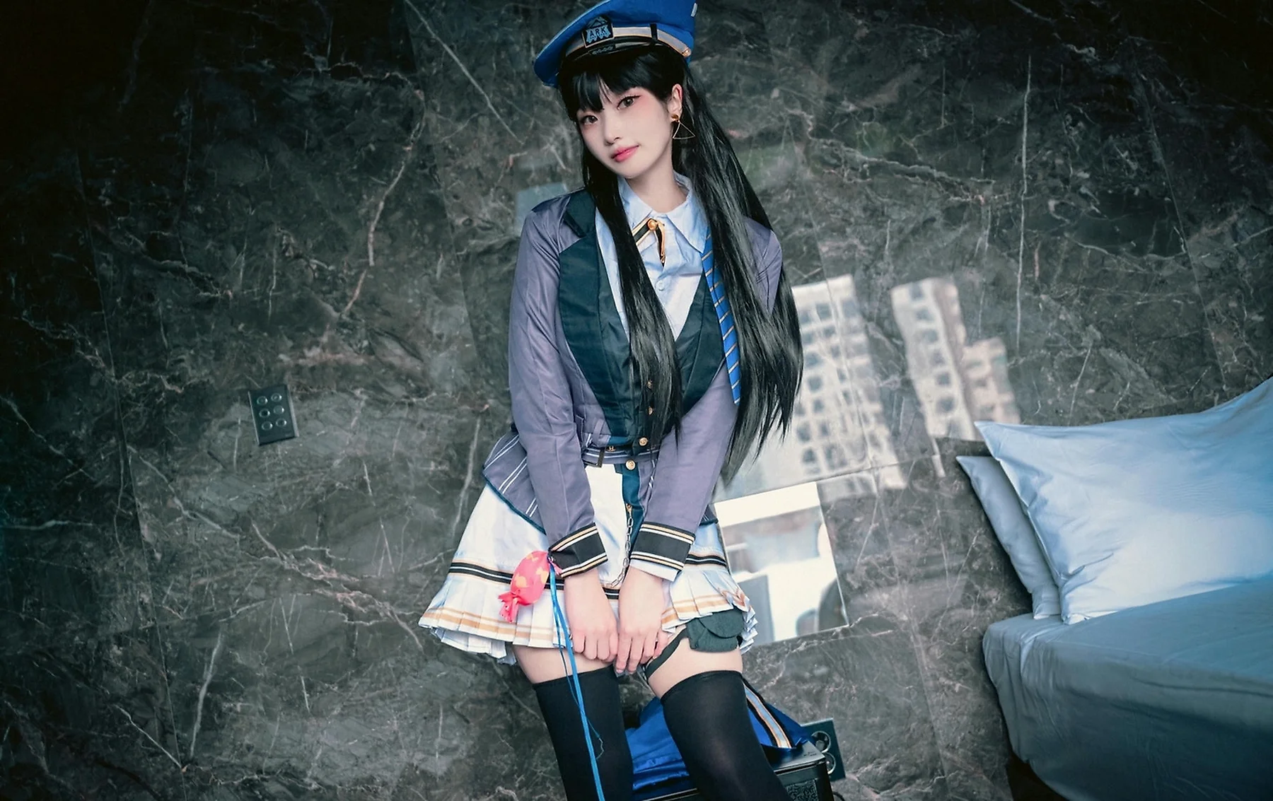 BLUECAKE No.178 Bambi制服乳贴写真 - 1