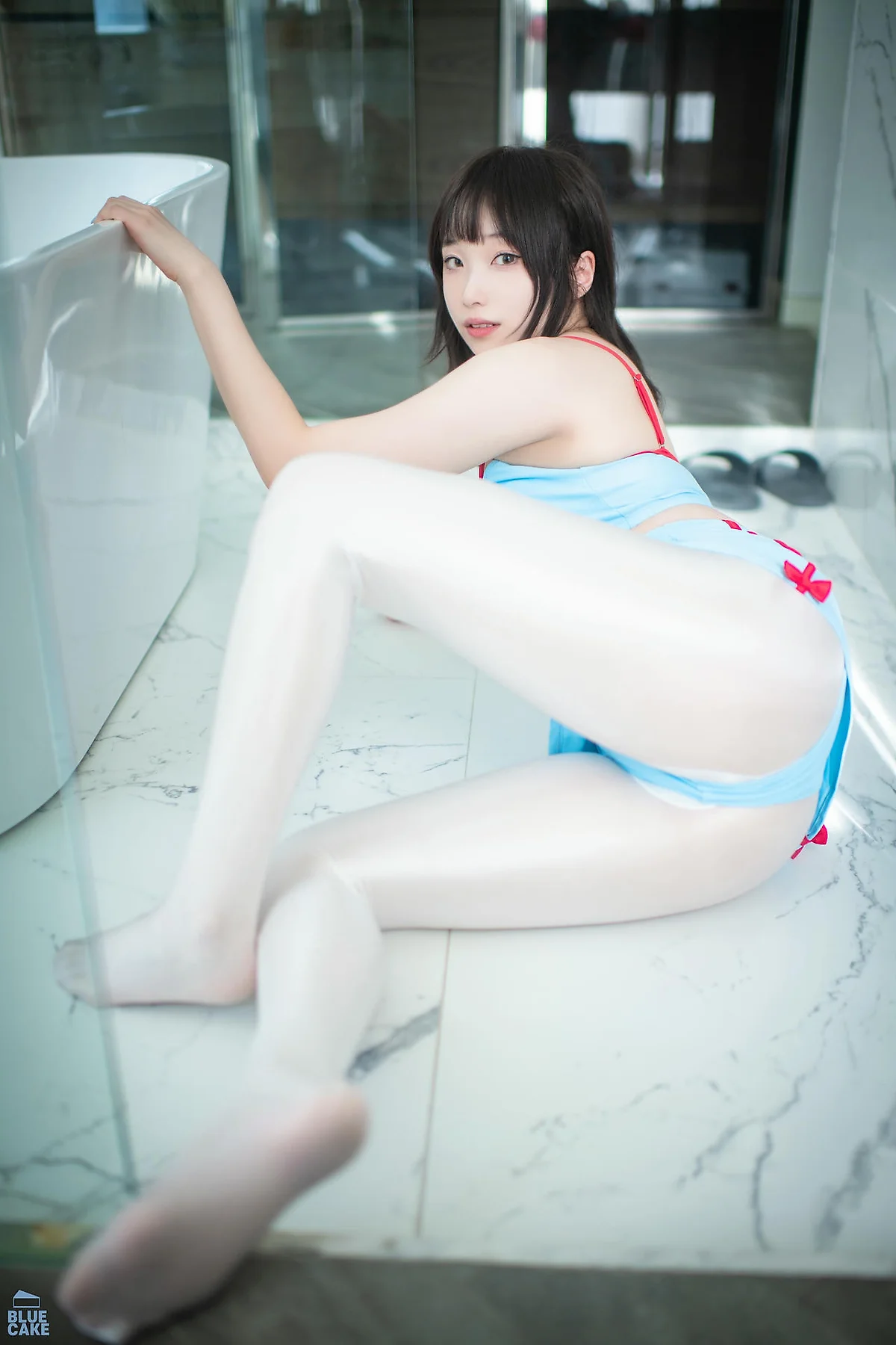 BLUECAKE No.186 Song Bambi白色丝袜少女 - 7