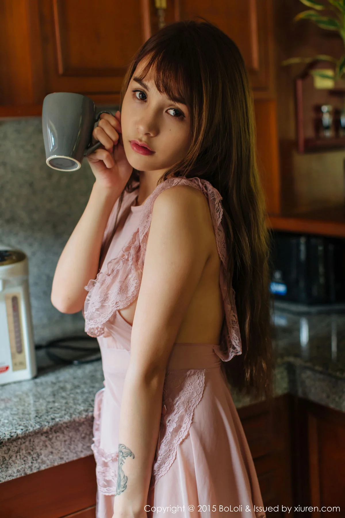 BoLoli波萝社 Vol.077 夏美酱_ 厨娘美女 - 2