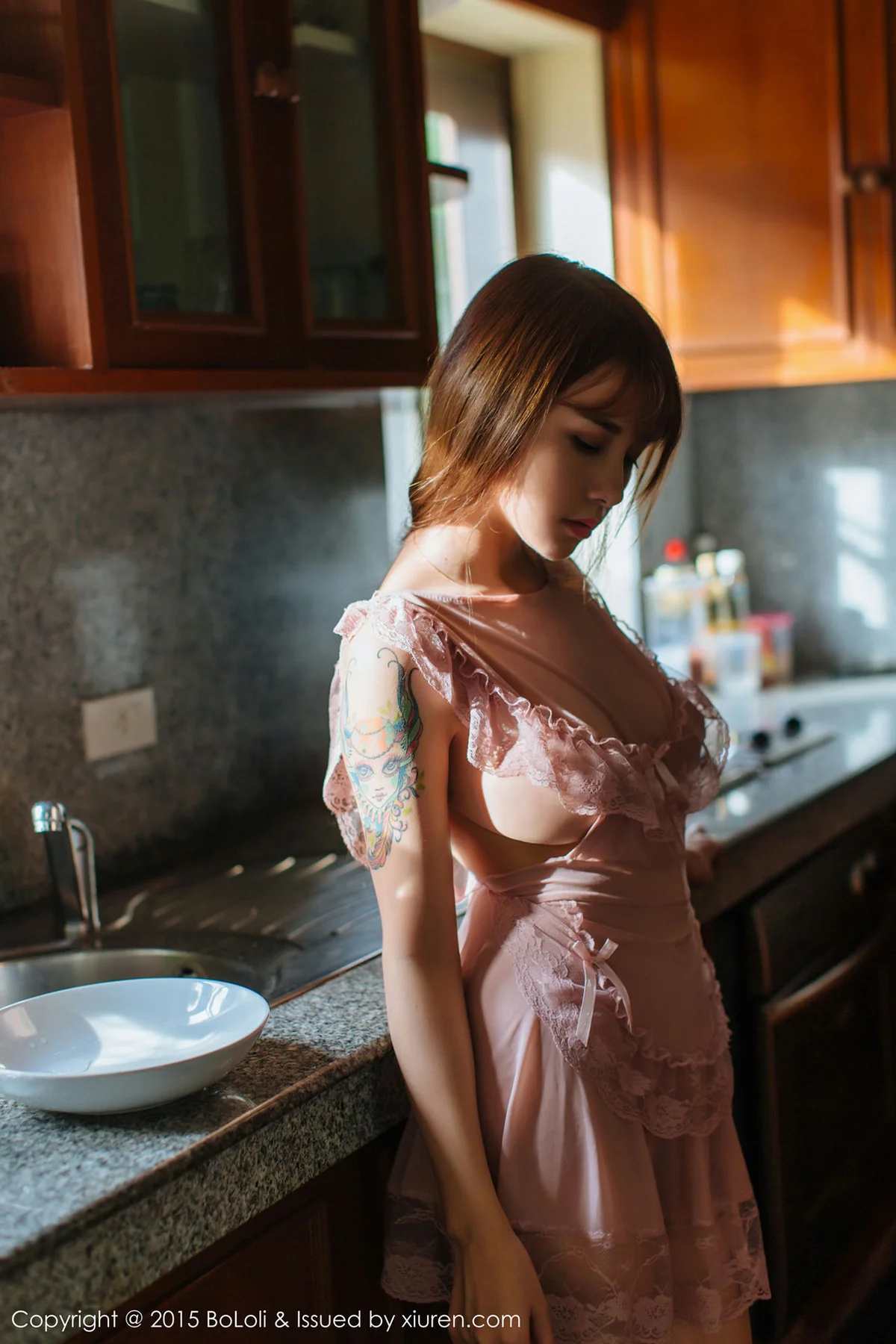 BoLoli波萝社 Vol.077 夏美酱_ 厨娘美女 - 5