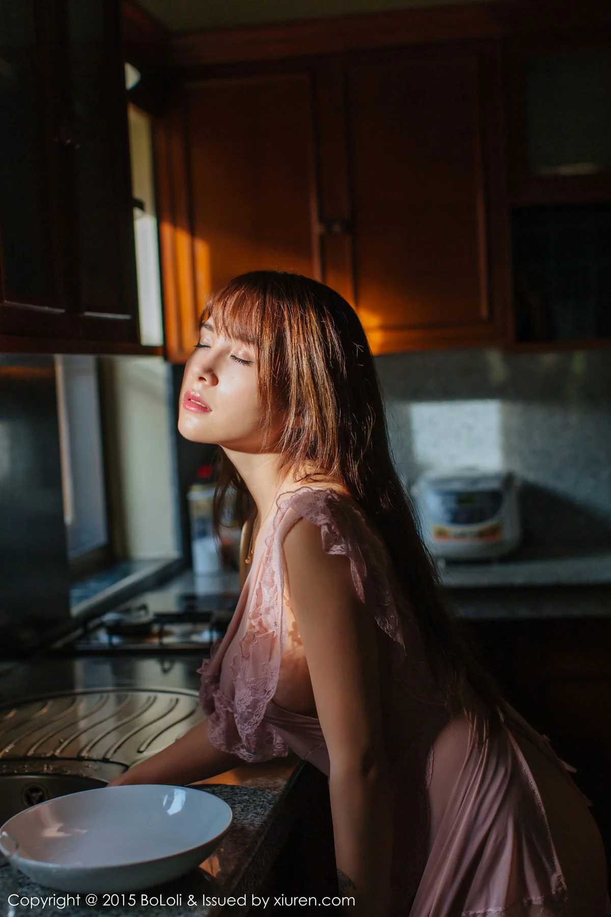 BoLoli波萝社 Vol.077 夏美酱_ 厨娘美女 - 8