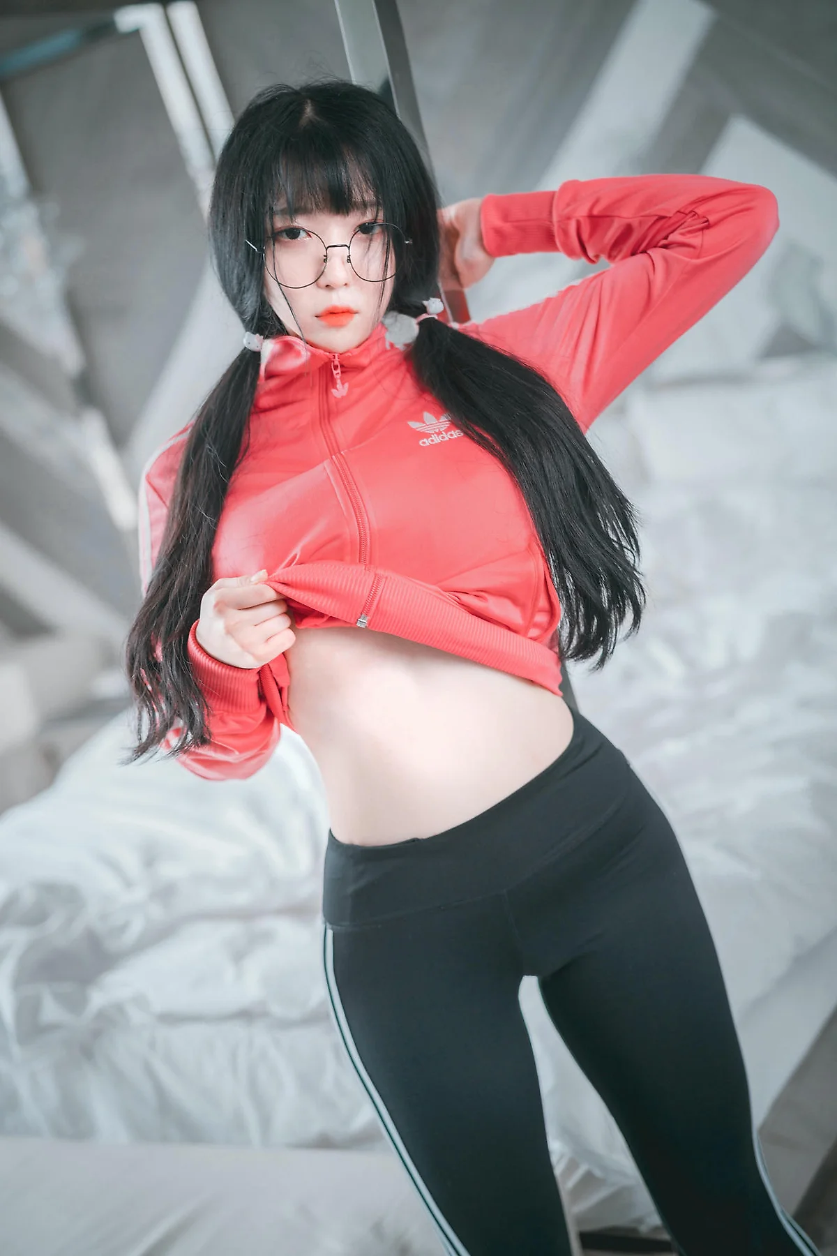 DJAWA No.001 Aram萝莉爆乳紧身裤 - 5