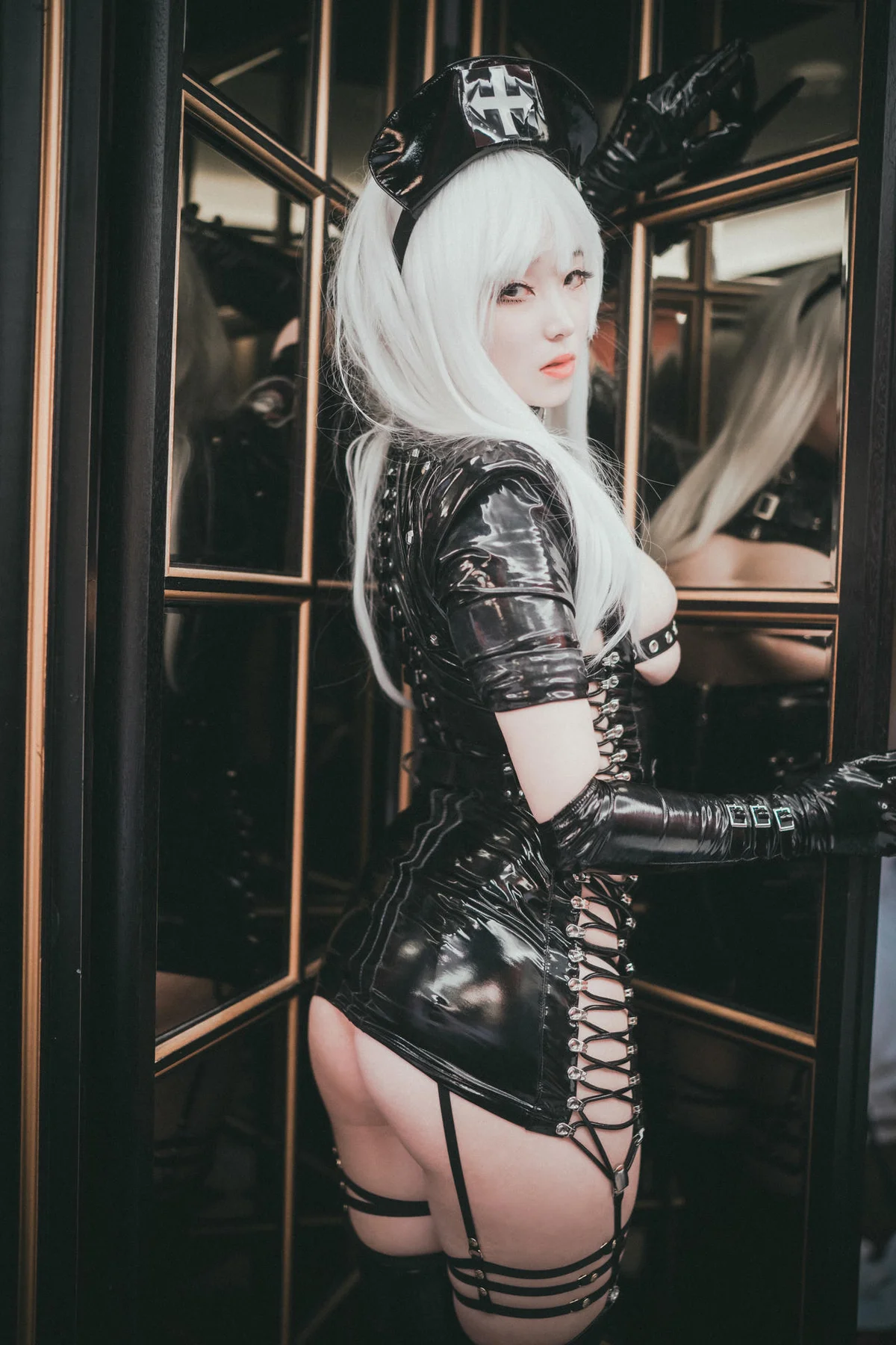 DJAWA No.035 Bambi皮裙警花制服 - 7