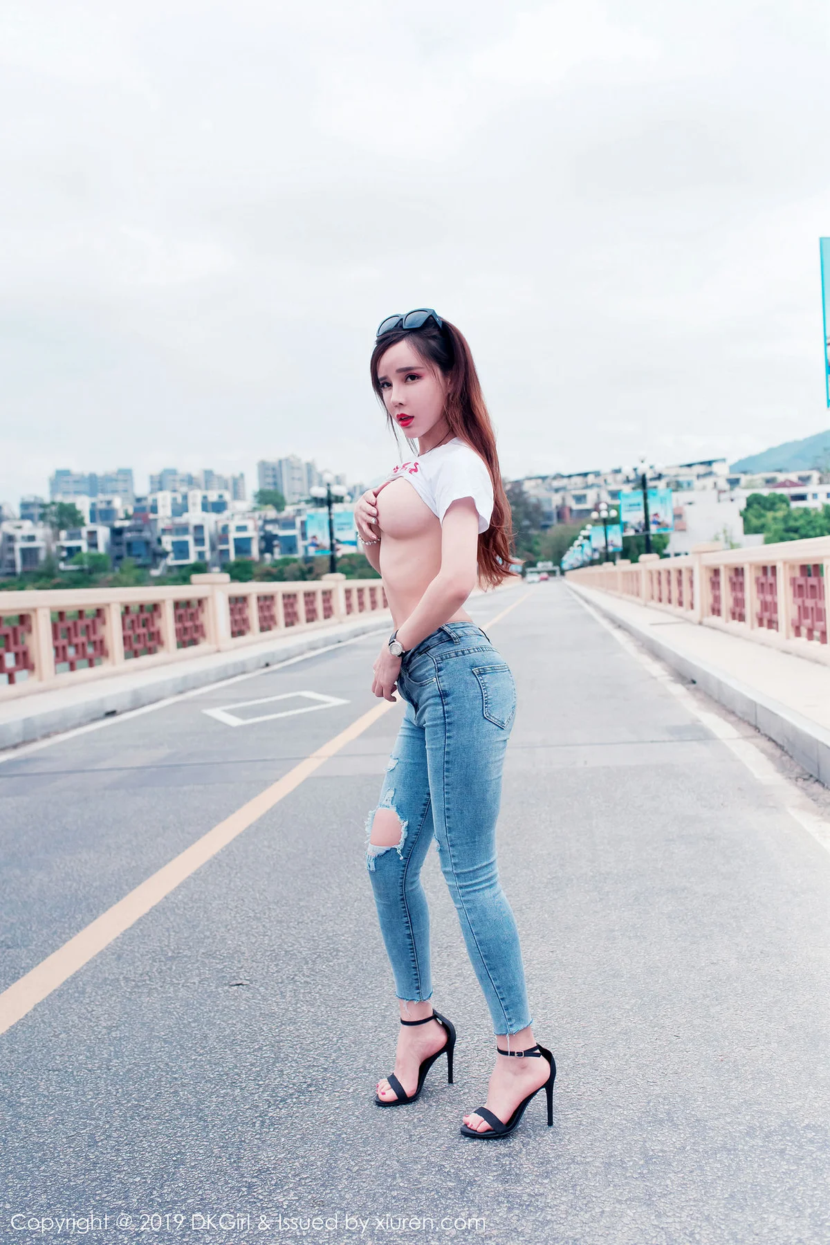 DKGirl DK御女郎 Vol.108  户外露天爆乳外拍 艾小青 - 4