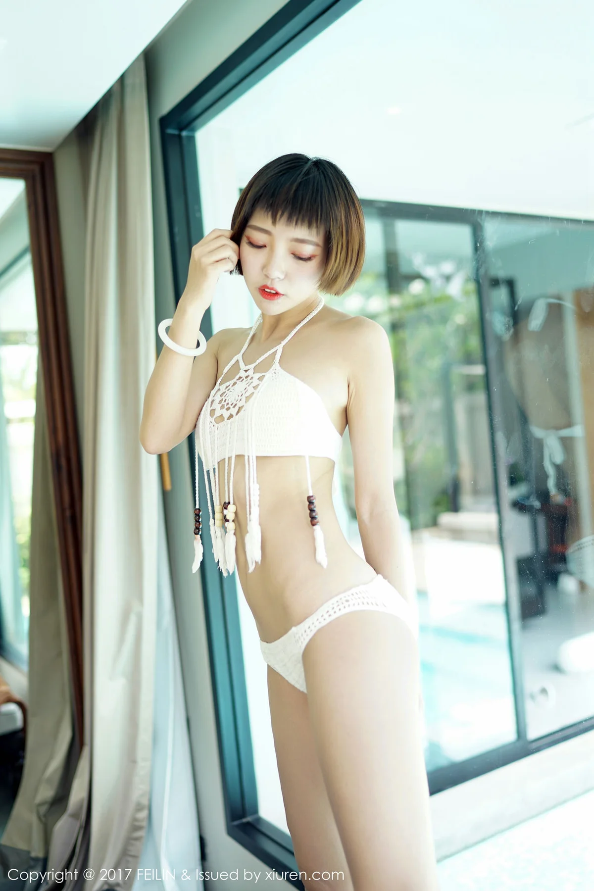 FeiLin 嗲囡囡 Vol.083 Modo 冯木木LRIS 比基尼湿身 - 9