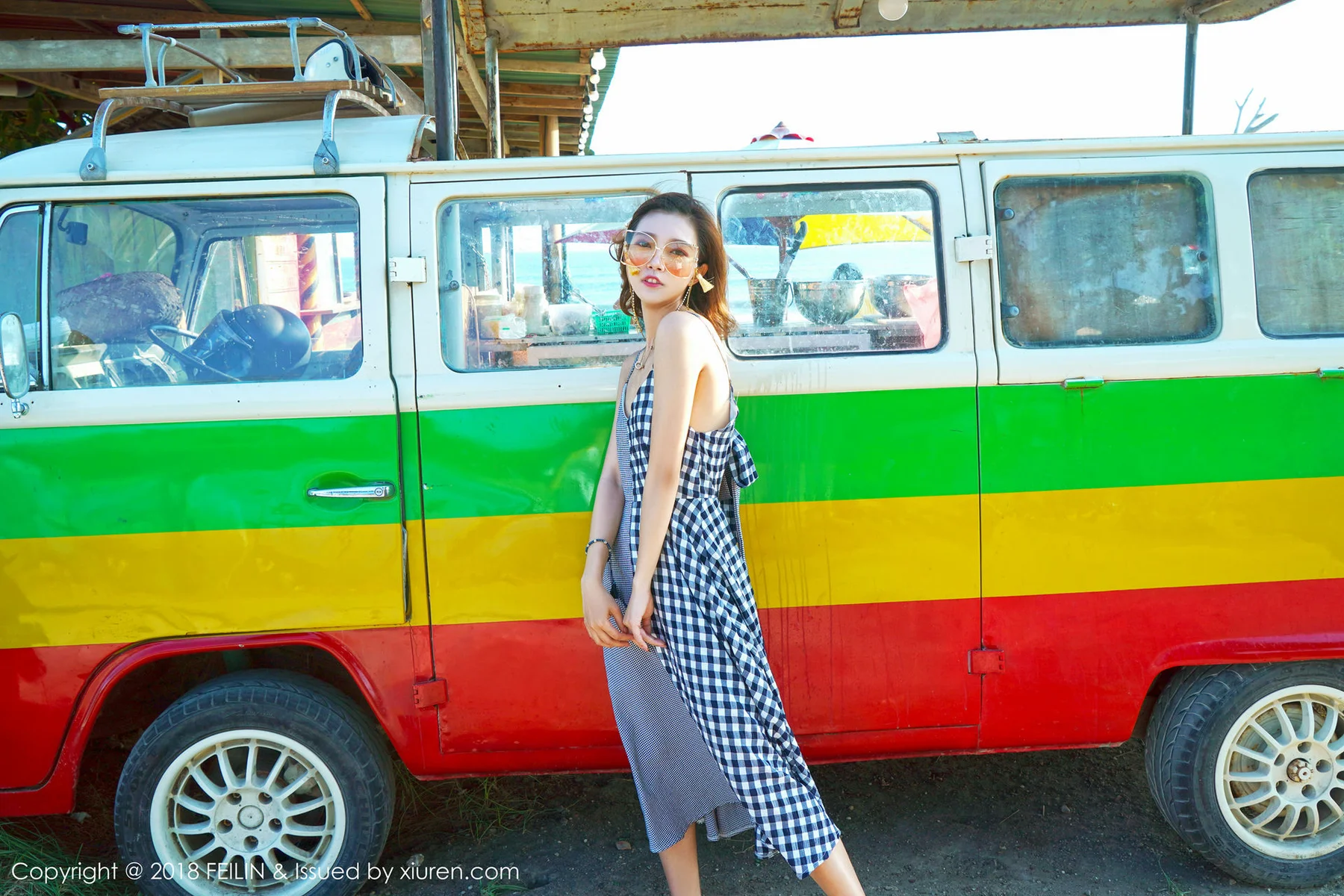 FeiLin 嗲囡囡 Vol.142 冯木木LRIS沙滩美女写真 - 1