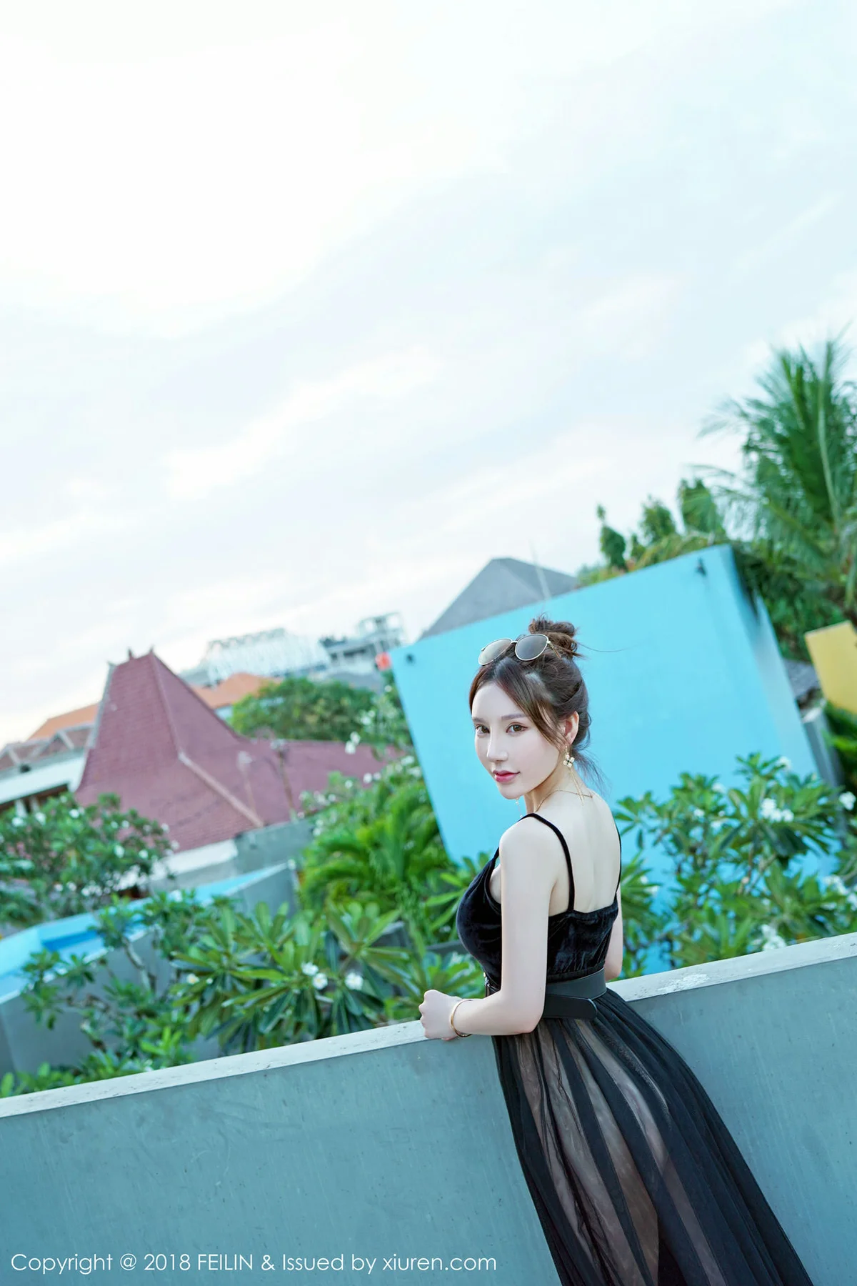 FeiLin 嗲囡囡 Vol.163 周于希真空黑纱 - 8