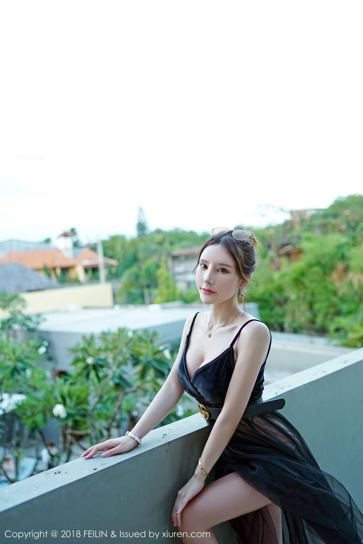 FeiLin 嗲囡囡 Vol.163 周于希真空黑纱 - 10