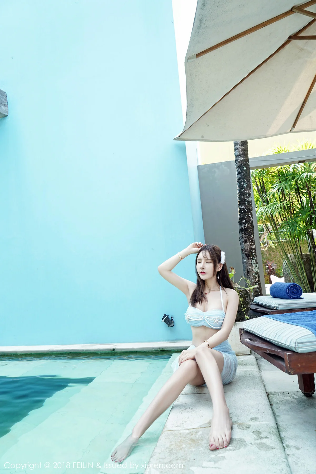 FeiLin 嗲囡囡 Vol.163 周于希真空黑纱 - 6