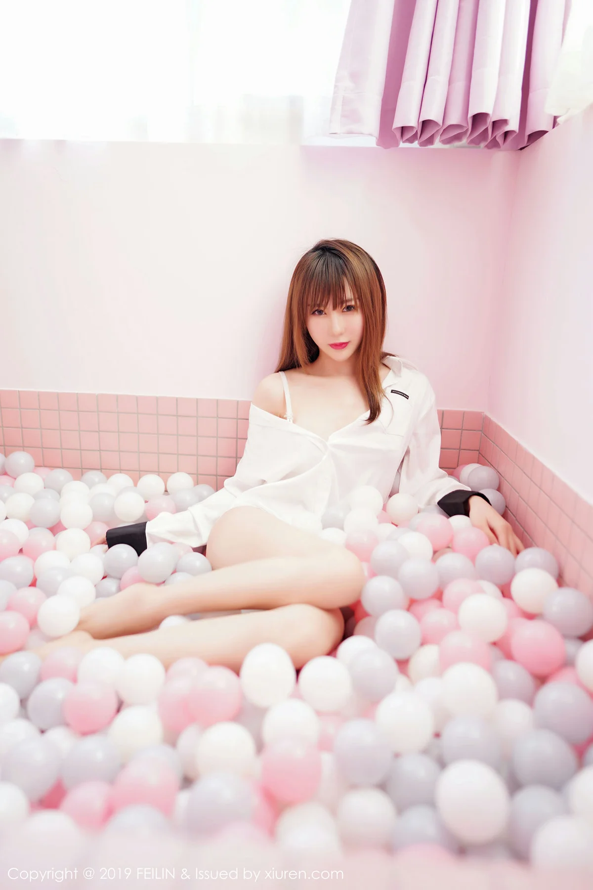 FeiLin 嗲囡囡 Vol.214 程梓首套写真 - 4