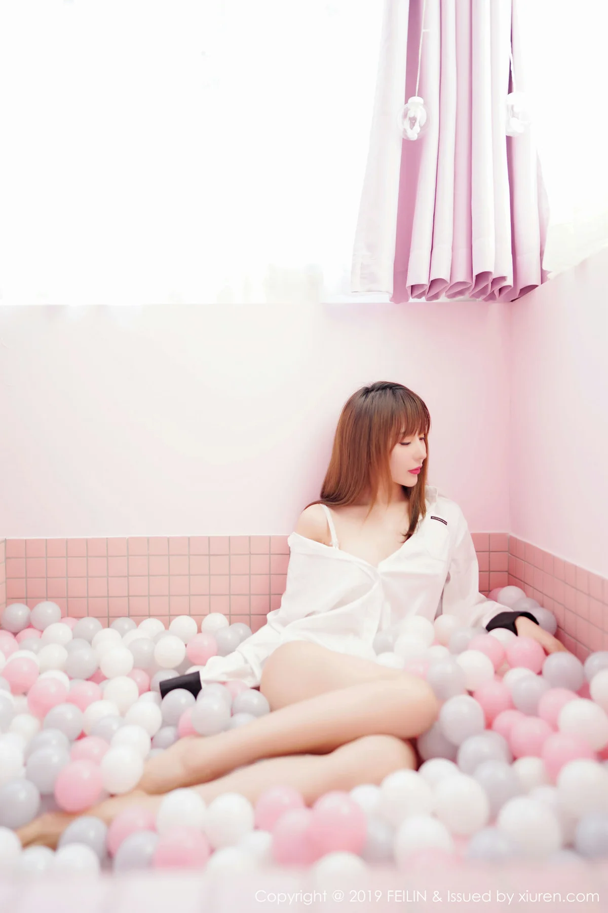 FeiLin 嗲囡囡 Vol.214 程梓首套写真 - 5