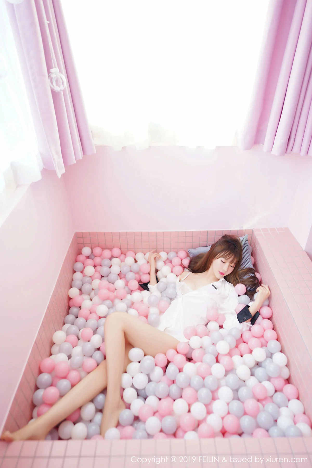 FeiLin 嗲囡囡 Vol.214 程梓首套写真 - 6