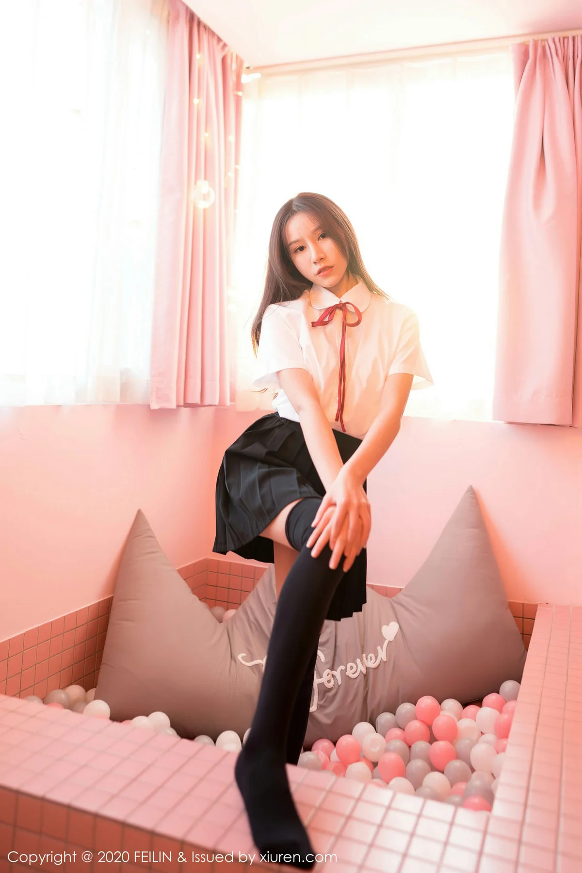 FeiLin 嗲囡囡 Vol.361 jk制服 茯苓 新人模特 - 3