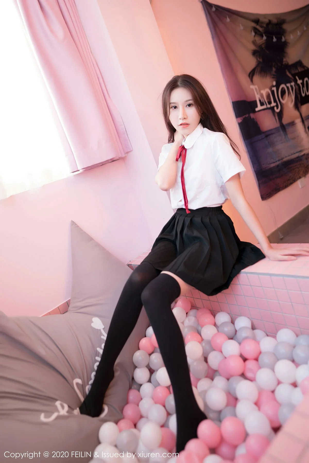 FeiLin 嗲囡囡 Vol.361 jk制服 茯苓 新人模特 - 9