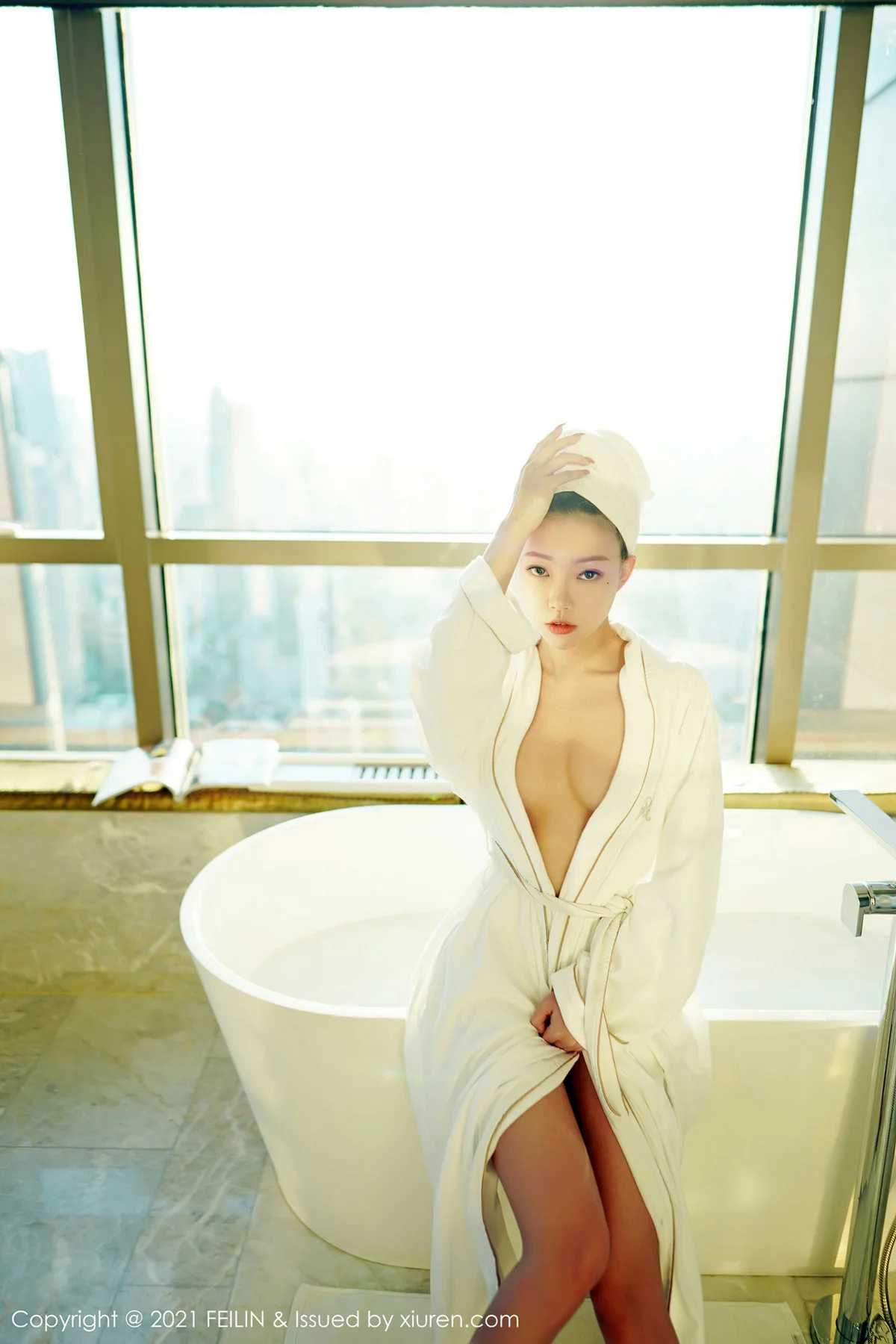 FeiLin 嗲囡囡 Vol.388 浴缸湿身 冯木木LRIS 性感写真 - 6