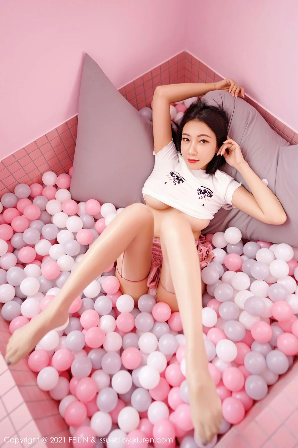 FeiLin 嗲囡囡 Vol.416 魅惑黑丝 果儿Victoria 性感写真 - 4