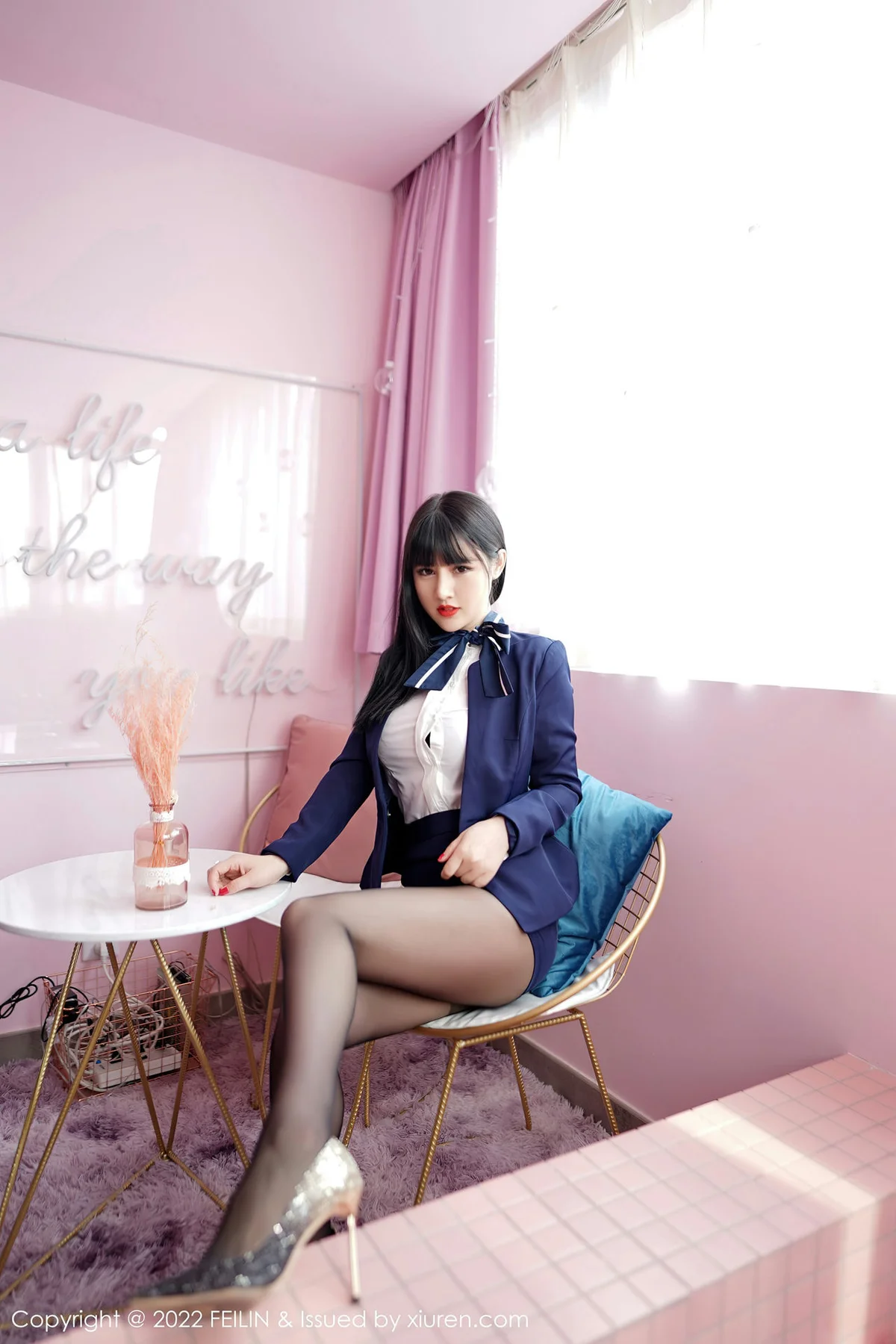 FeiLin 嗲囡囡 Vol.432  制服诱惑系列 诗诗kiki 美女写真33 - 5