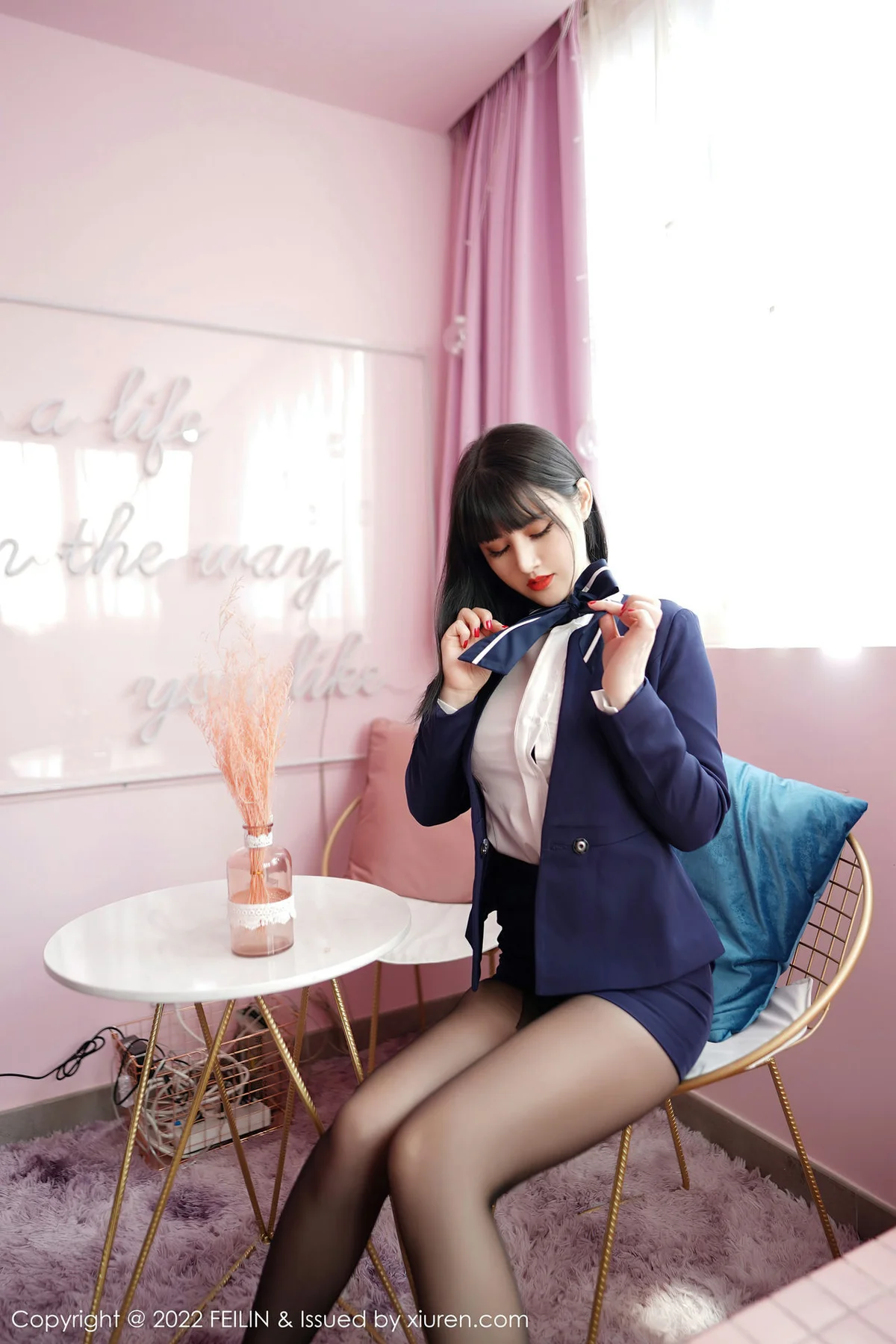 FeiLin 嗲囡囡 Vol.432  制服诱惑系列 诗诗kiki 美女写真33 - 8