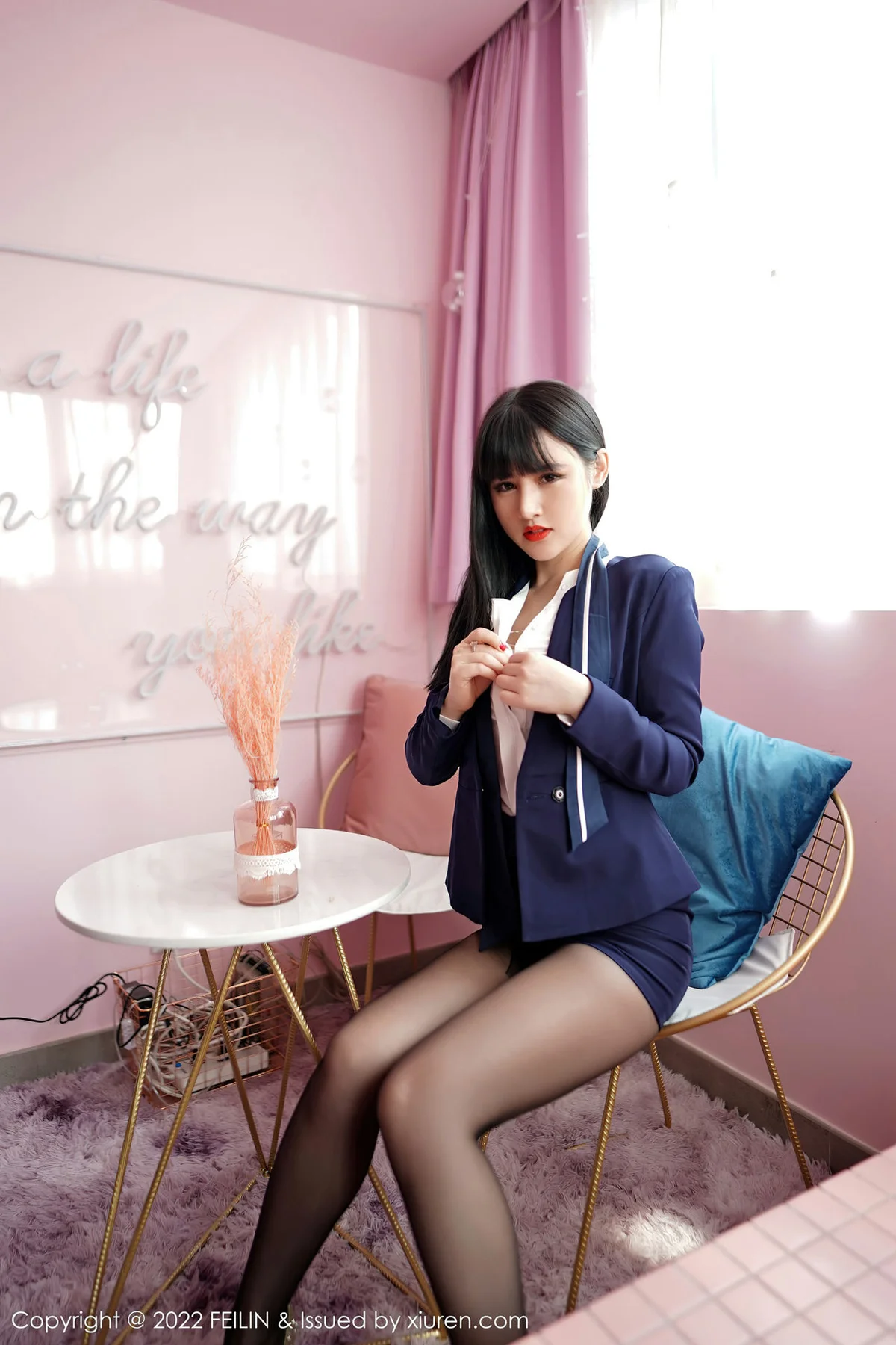 FeiLin 嗲囡囡 Vol.432  制服诱惑系列 诗诗kiki 美女写真33 - 1