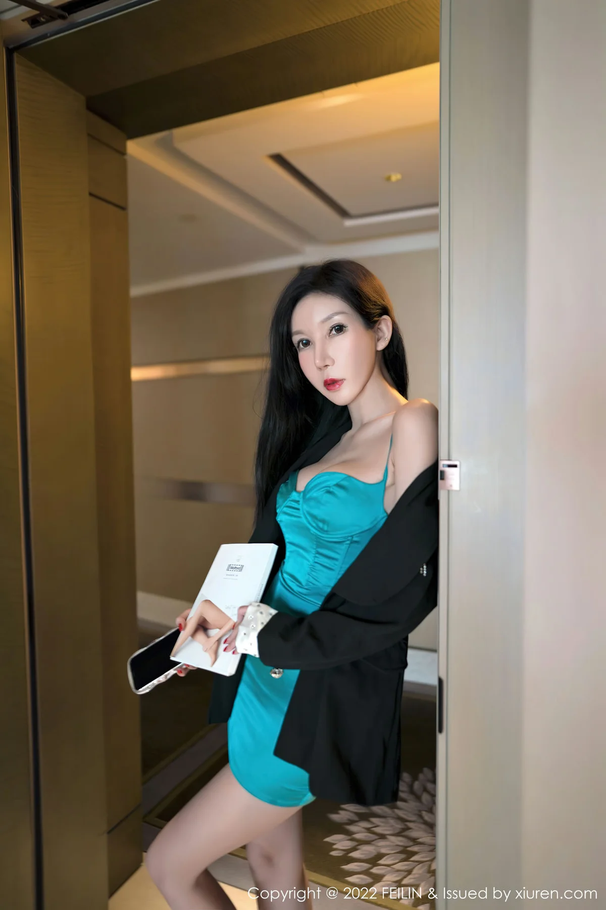 FeiLin 嗲囡囡 Vol.456  连衣短裙 陈怡曼 长腿御姐 - 4