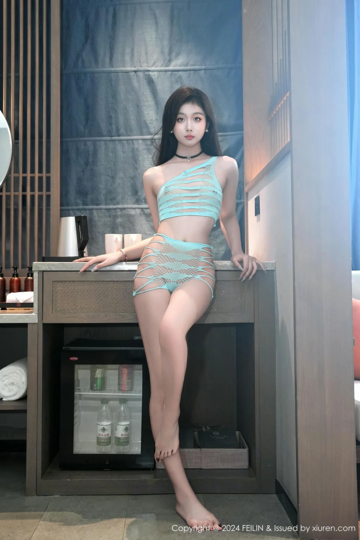 FeiLin 嗲囡囡 Vol.482  江念鱼 透视性感内衣 - 4