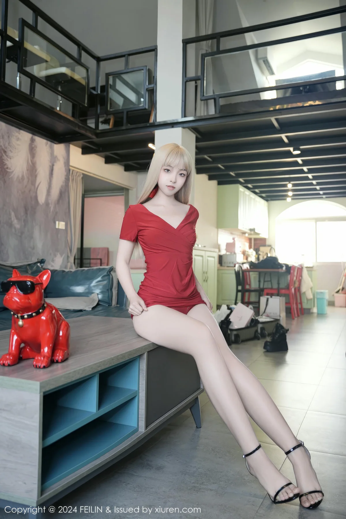 FeiLin 嗲囡囡 Vol.496  芝樱 个性美女厂房写真 - 6