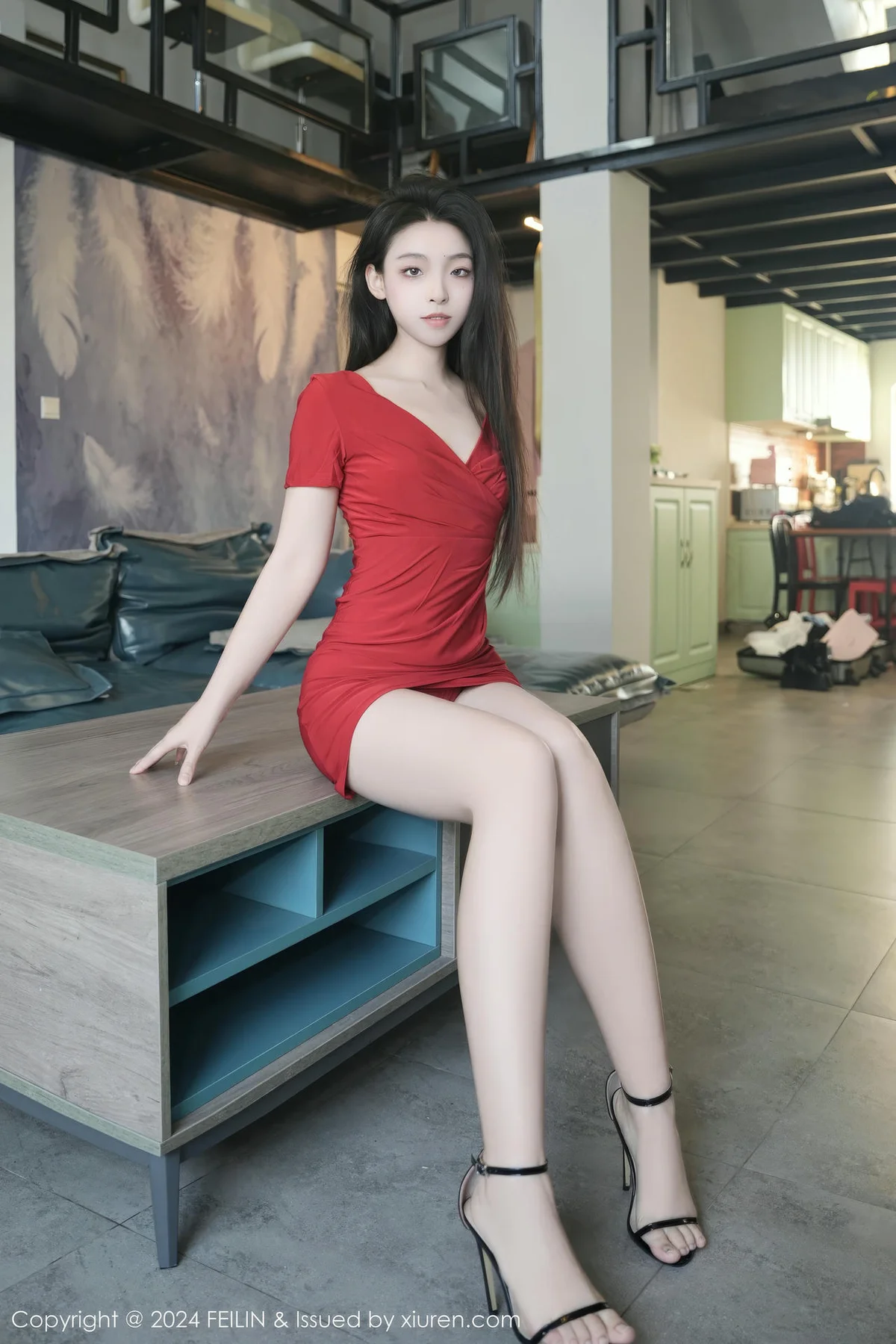 FeiLin 嗲囡囡 Vol.496  芝樱 个性美女厂房写真 - 7