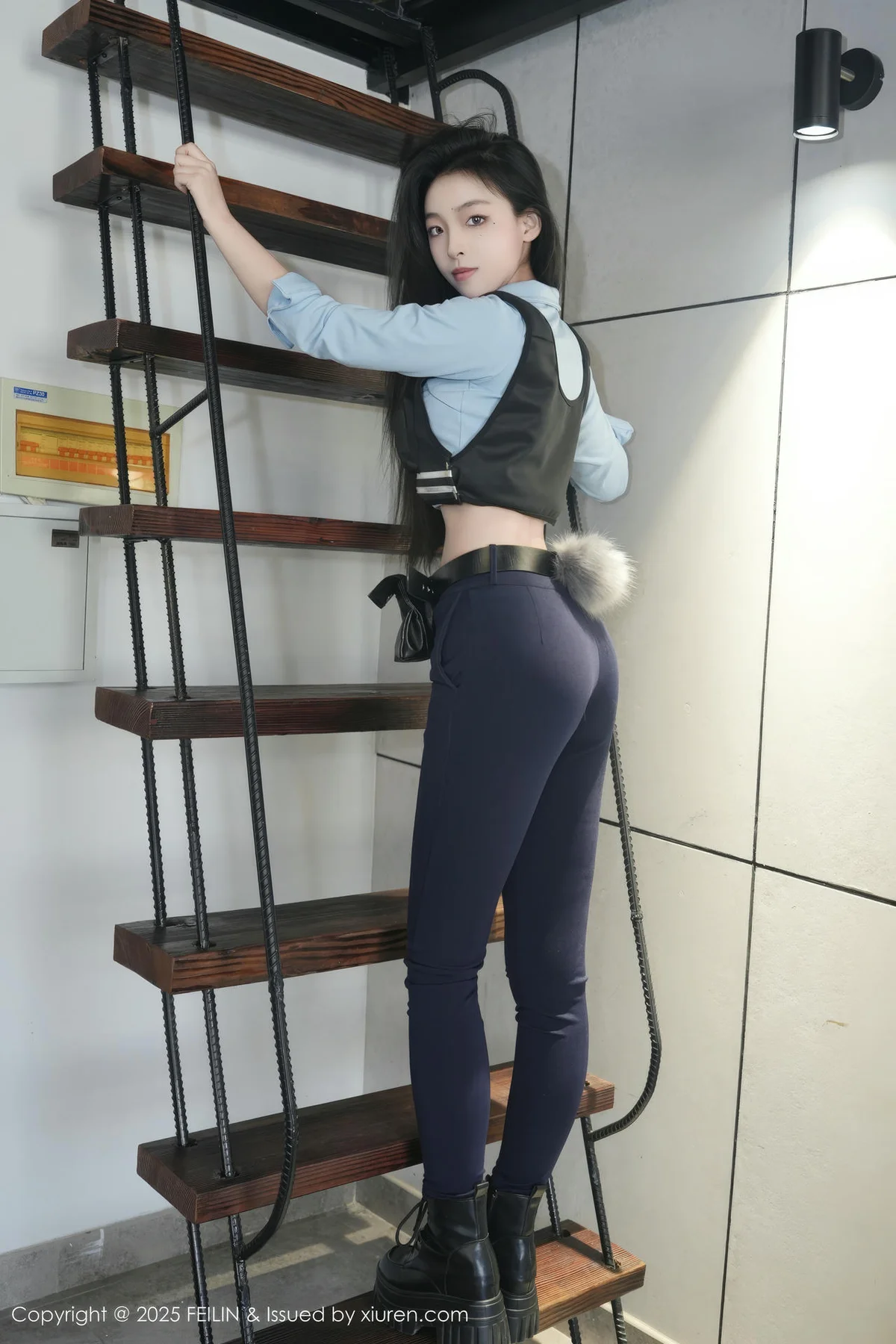 FeiLin 嗲囡囡 Vol.497  芝樱 兔女郎警官 - 4