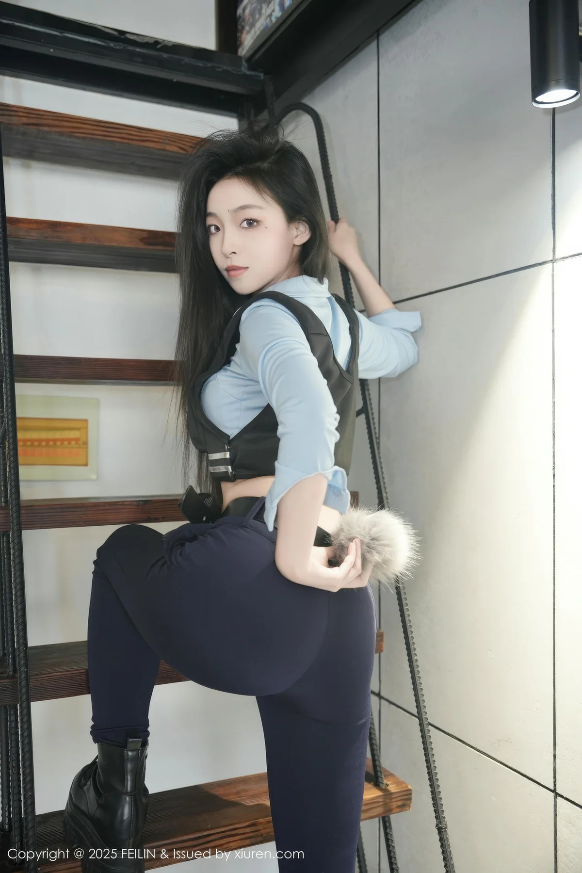 FeiLin 嗲囡囡 Vol.497  芝樱 兔女郎警官 - 7