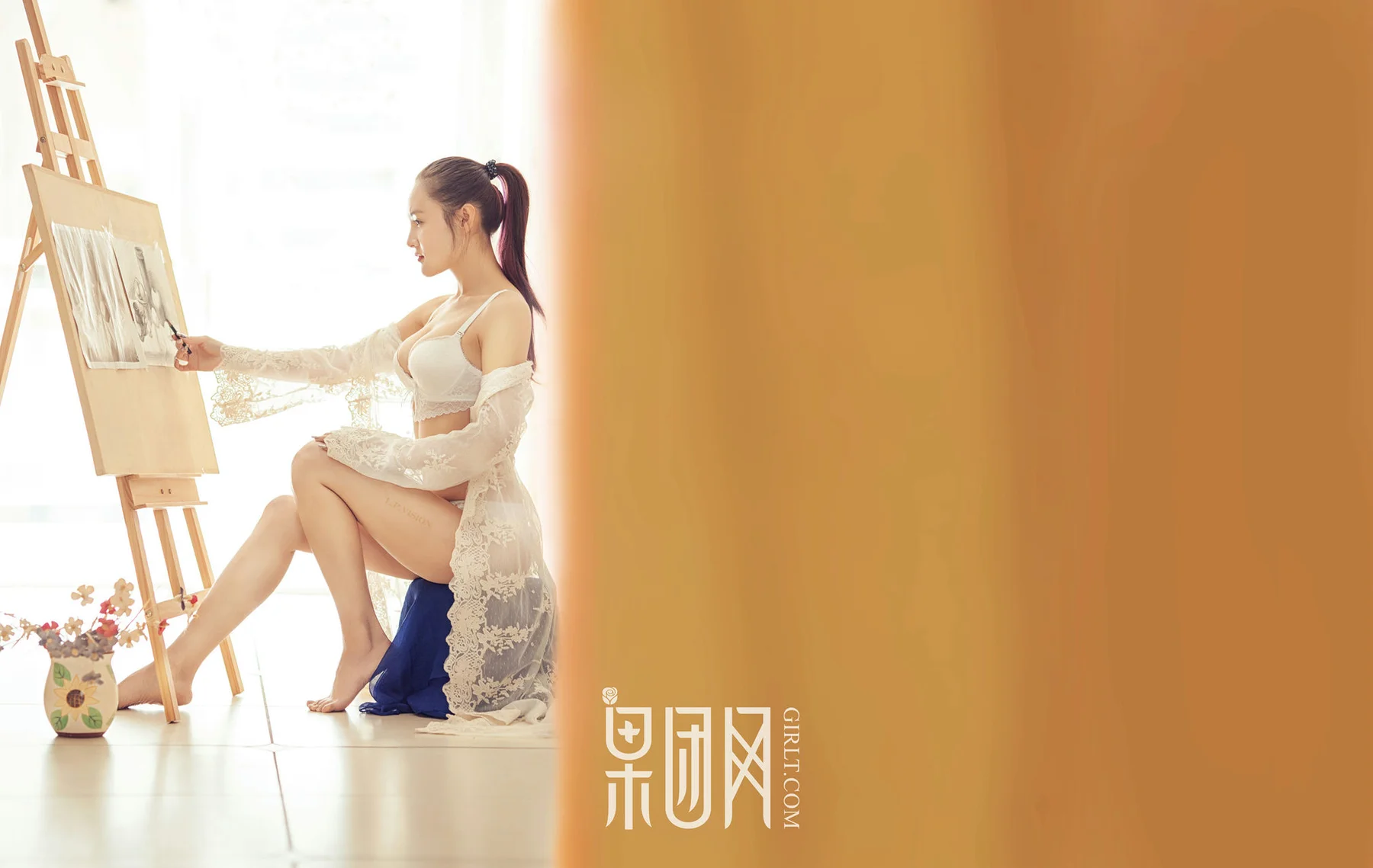 GIRLT 果团网 No.033 Modo 美女画家_LP - 3