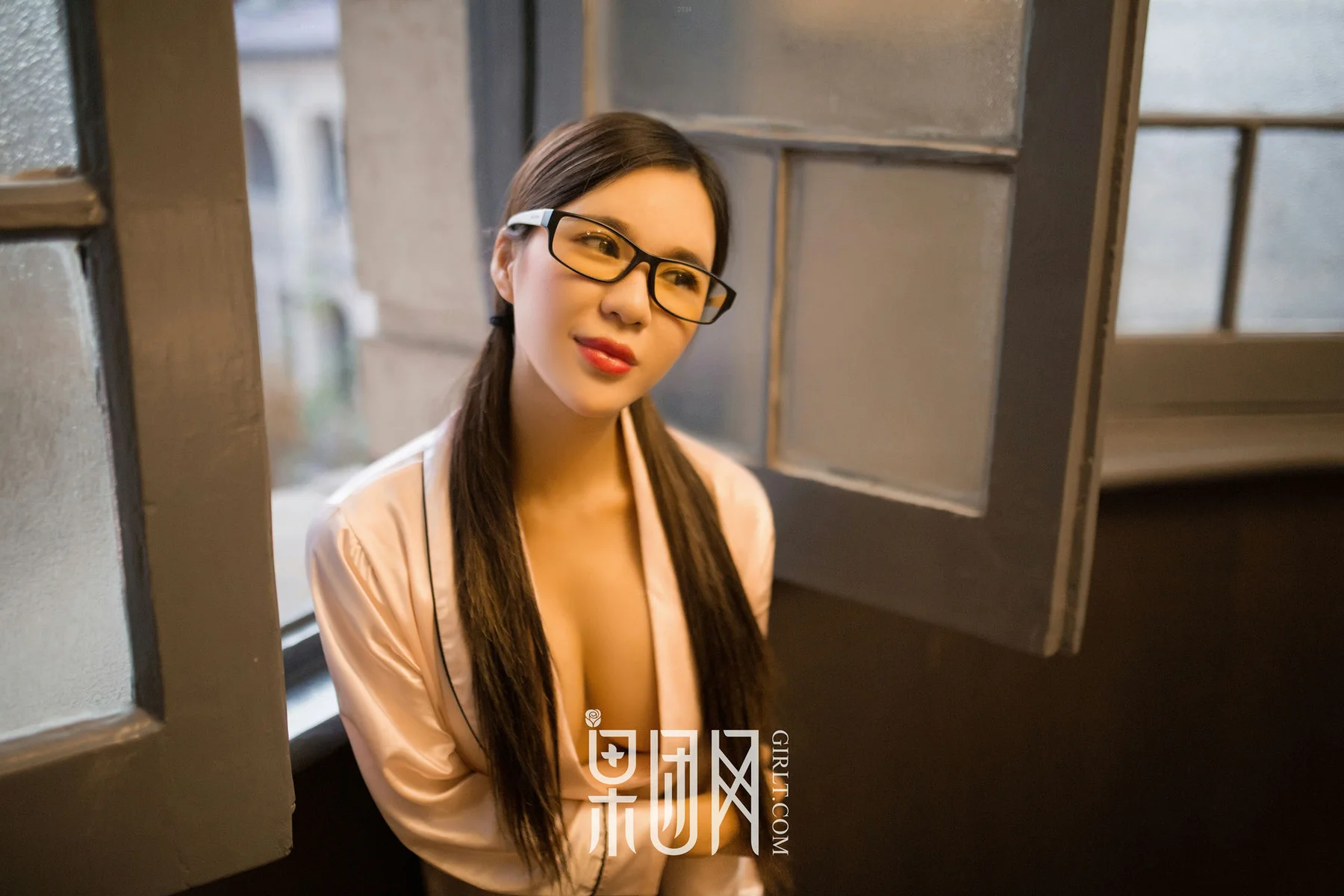 GIRLT 果团网 No.112 Modo 王紫果团首秀_独眼大脸猫 女仆制服 - 4