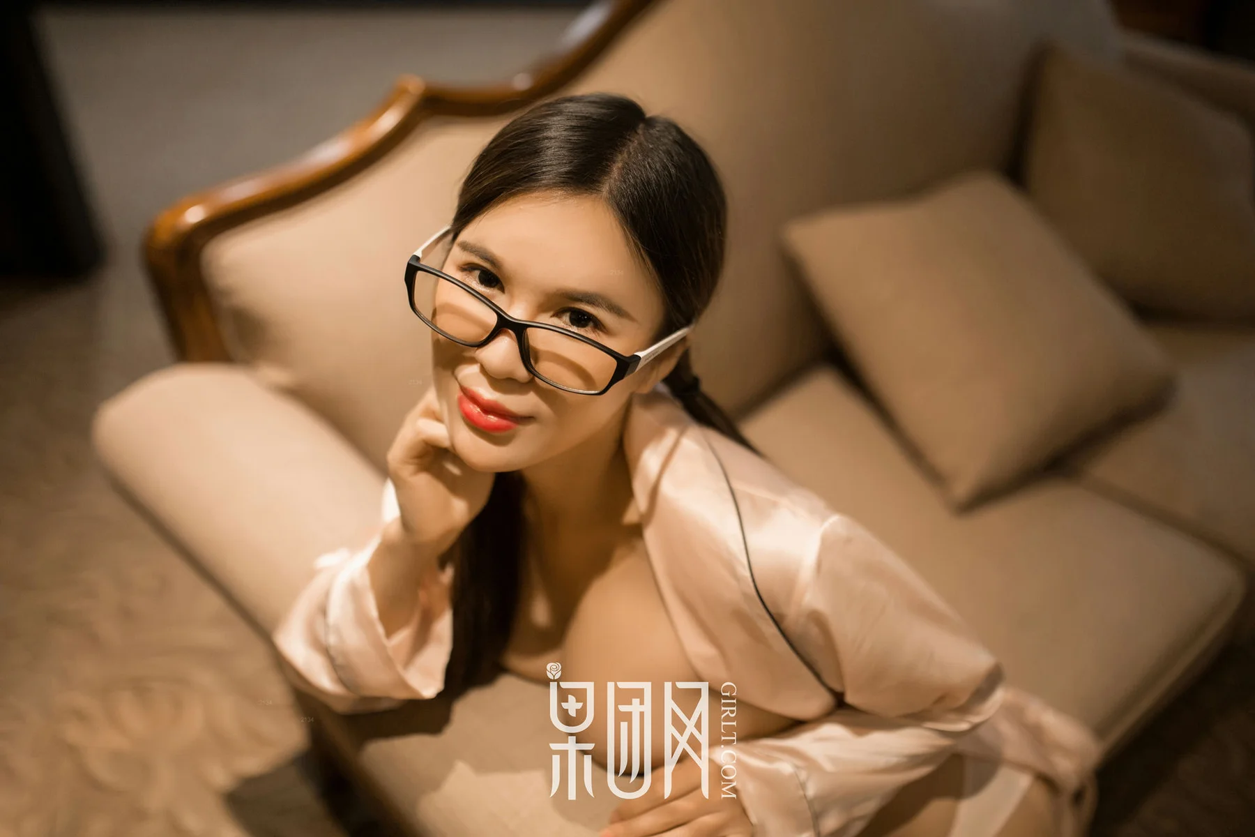 GIRLT 果团网 No.112 Modo 王紫果团首秀_独眼大脸猫 女仆制服 - 6