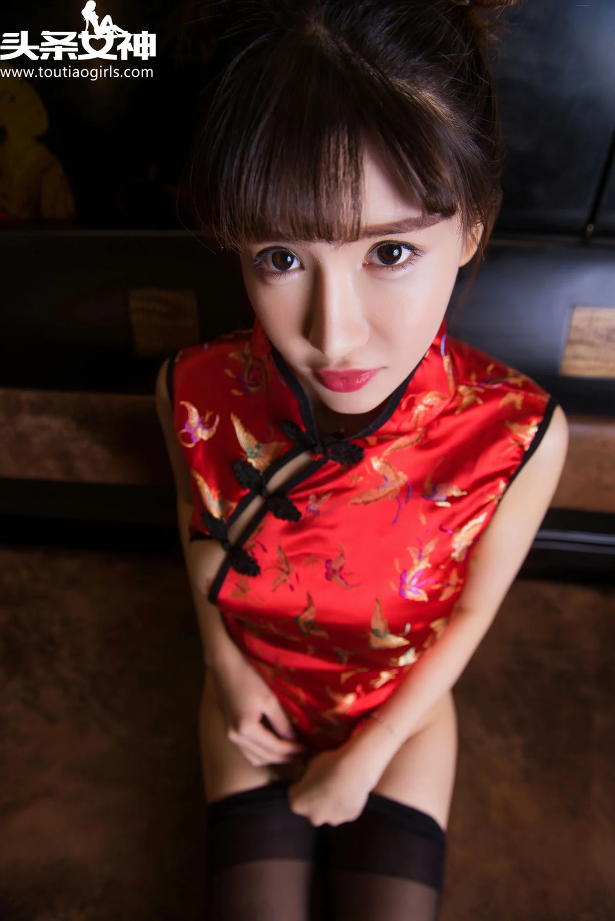 Goddes 头条女神 No.171 Modo 郭美美春丽俏皮韵味旗袍 - 7