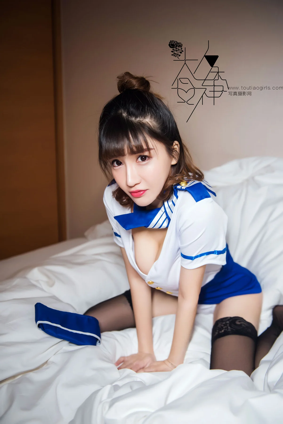 Goddes 头条女神 No.175 Modo 郭美美空姐制服 - 6
