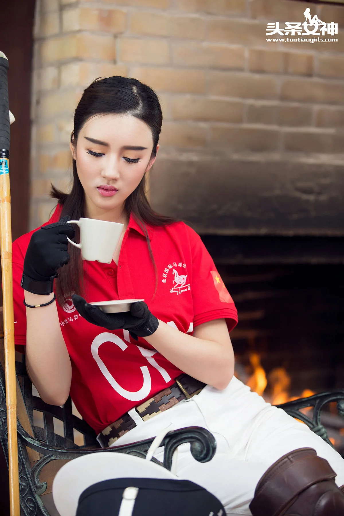 Goddes 头条女神 No.244 Modo 郭婉婷马球场精修 - 2