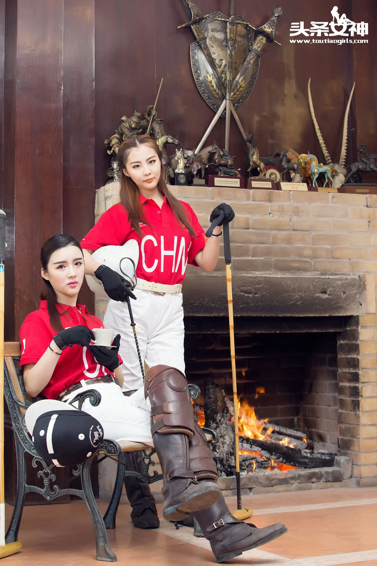 Goddes 头条女神 No.244 Modo 郭婉婷马球场精修 - 3