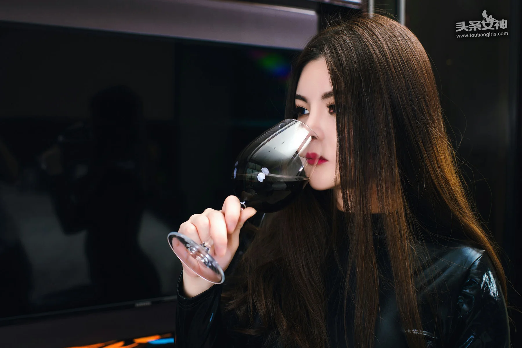 Goddes 头条女神 No.257 Modo 童安琪黑皮衣 - 7