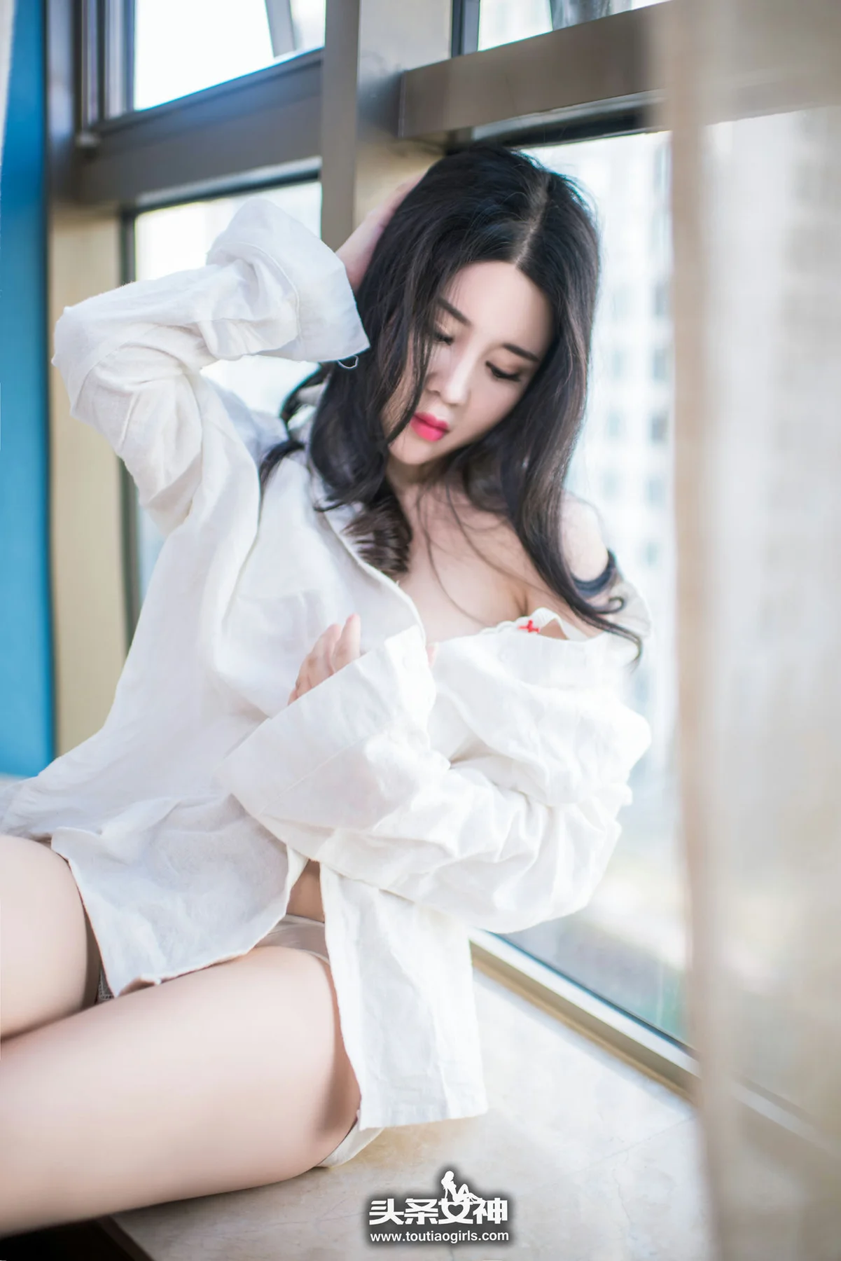 Goddes 头条女神 No.290 Modo 可儿热情白衬衣 - 2