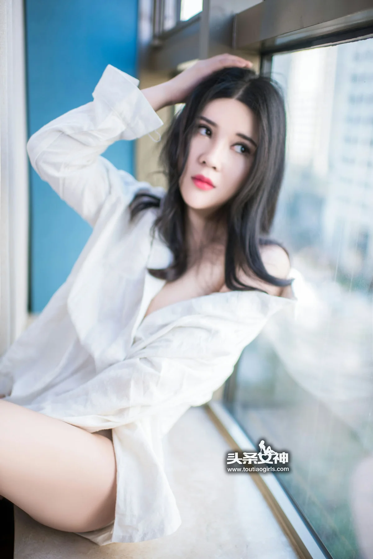 Goddes 头条女神 No.290 Modo 可儿热情白衬衣 - 5