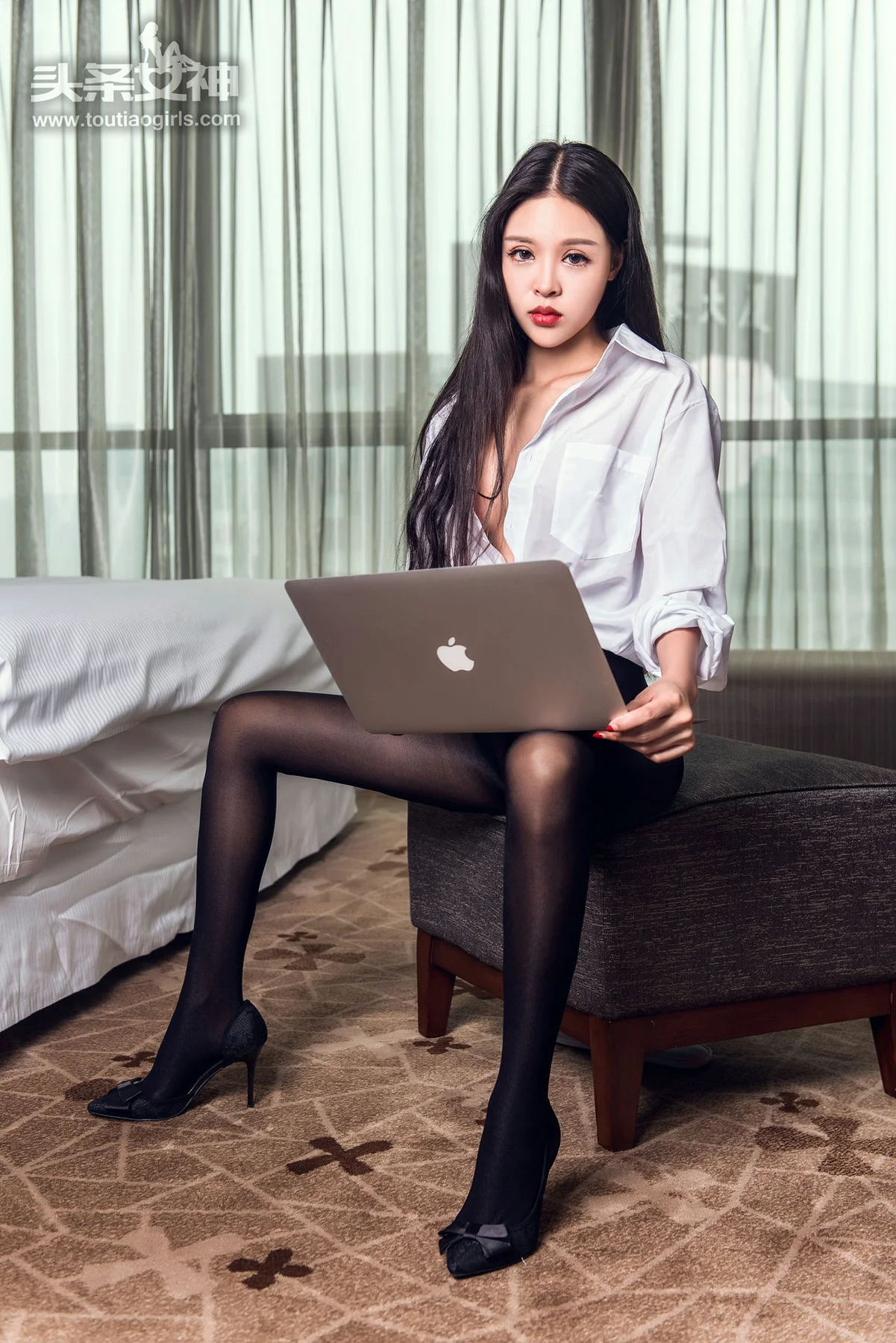 Goddes 头条女神 No.412 Modo 锦葵黑丝 - 10