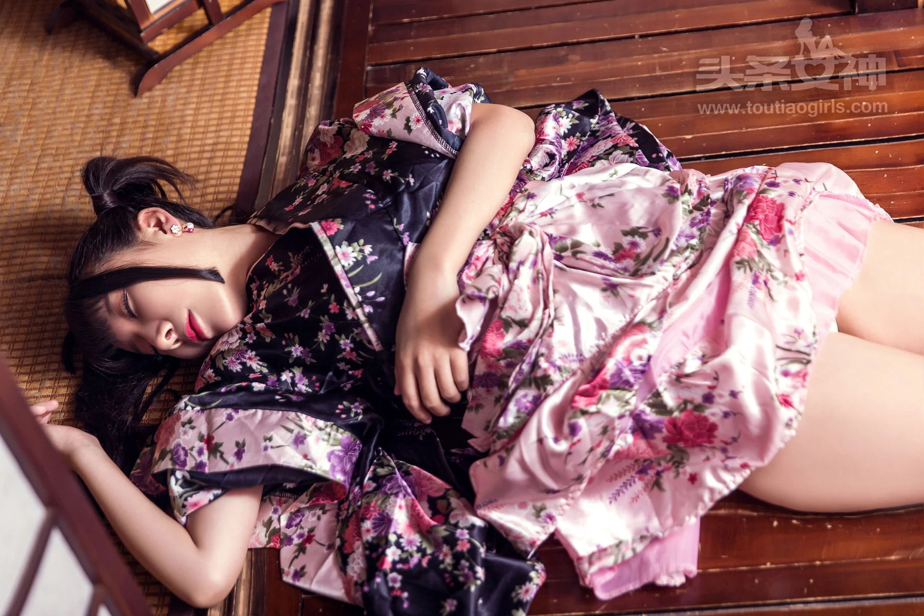 Goddes 头条女神 No.417 Modo 笑笑和服 马尾少女 - 1