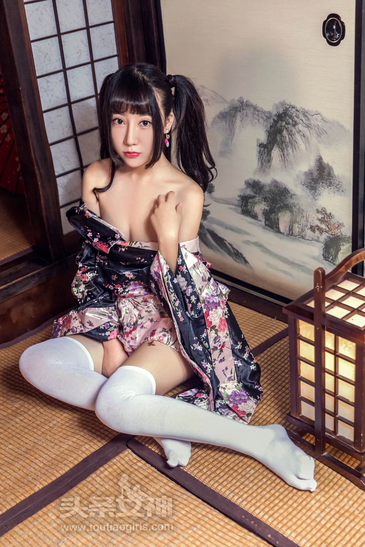 Goddes 头条女神 No.417 Modo 笑笑和服 马尾少女 - 10