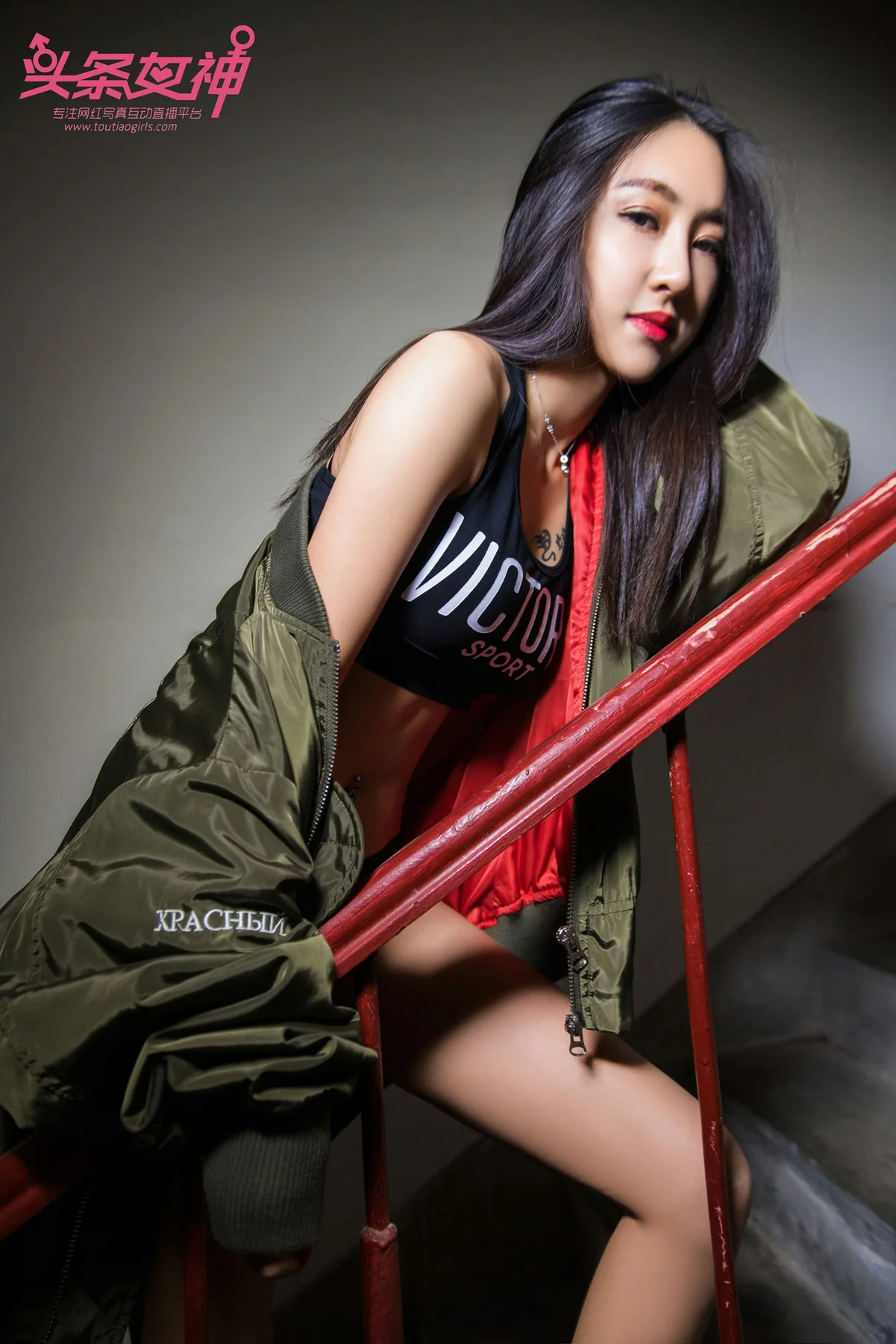 Goddes 头条女神 No.474 Modo 如意绿外套 - 1