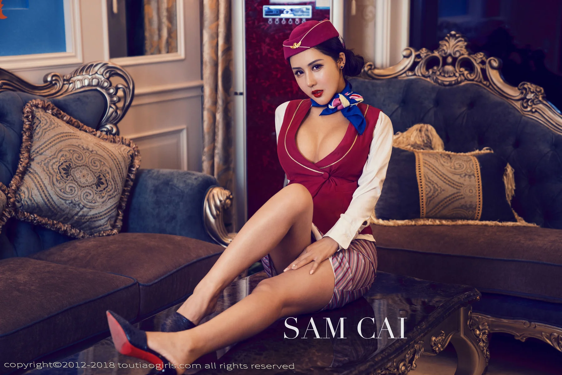 Goddes 头条女神 No.583 Modo 蔡老师空姐 - 9